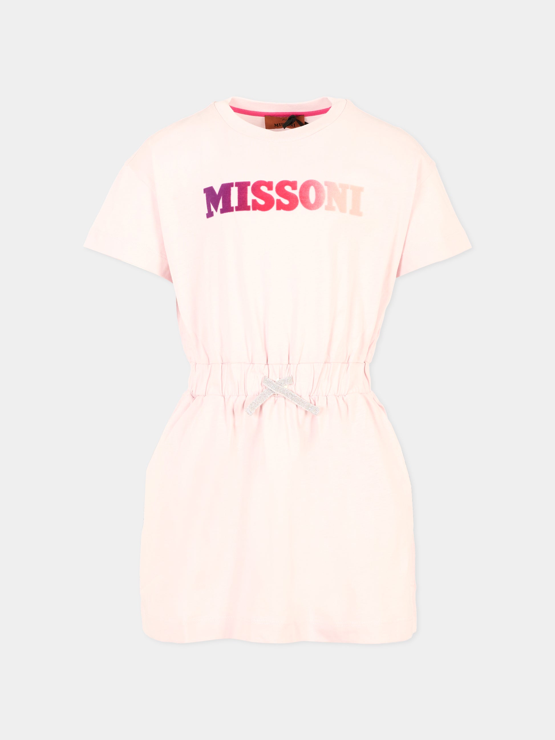 Vestito lilla per bambina con logo,Missoni,MT1A21 Z0082 579