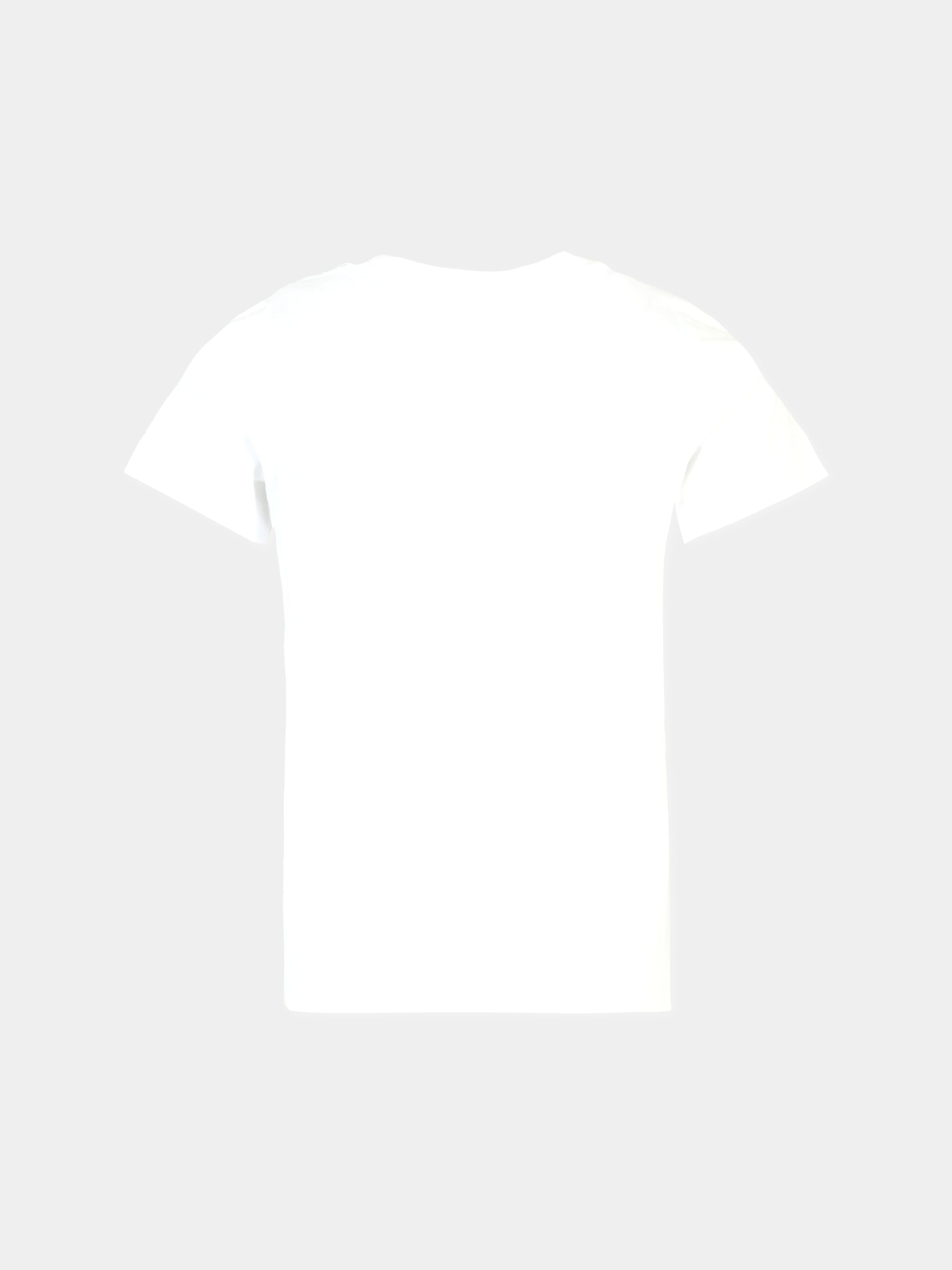 T-shirt bianca per bambina con logo giallo,Missoni,MT8A91 J0177 100GL