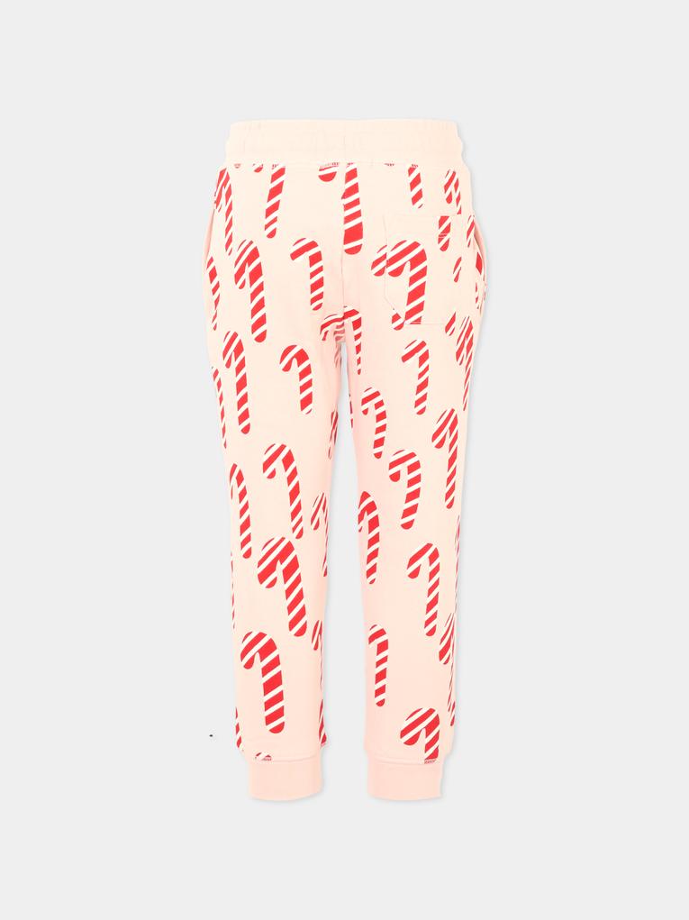 Pantaloni rosa per bambina con bastoncini di zucchero,Stella Mccartney Kids,TT6E00 Z1351 505MC