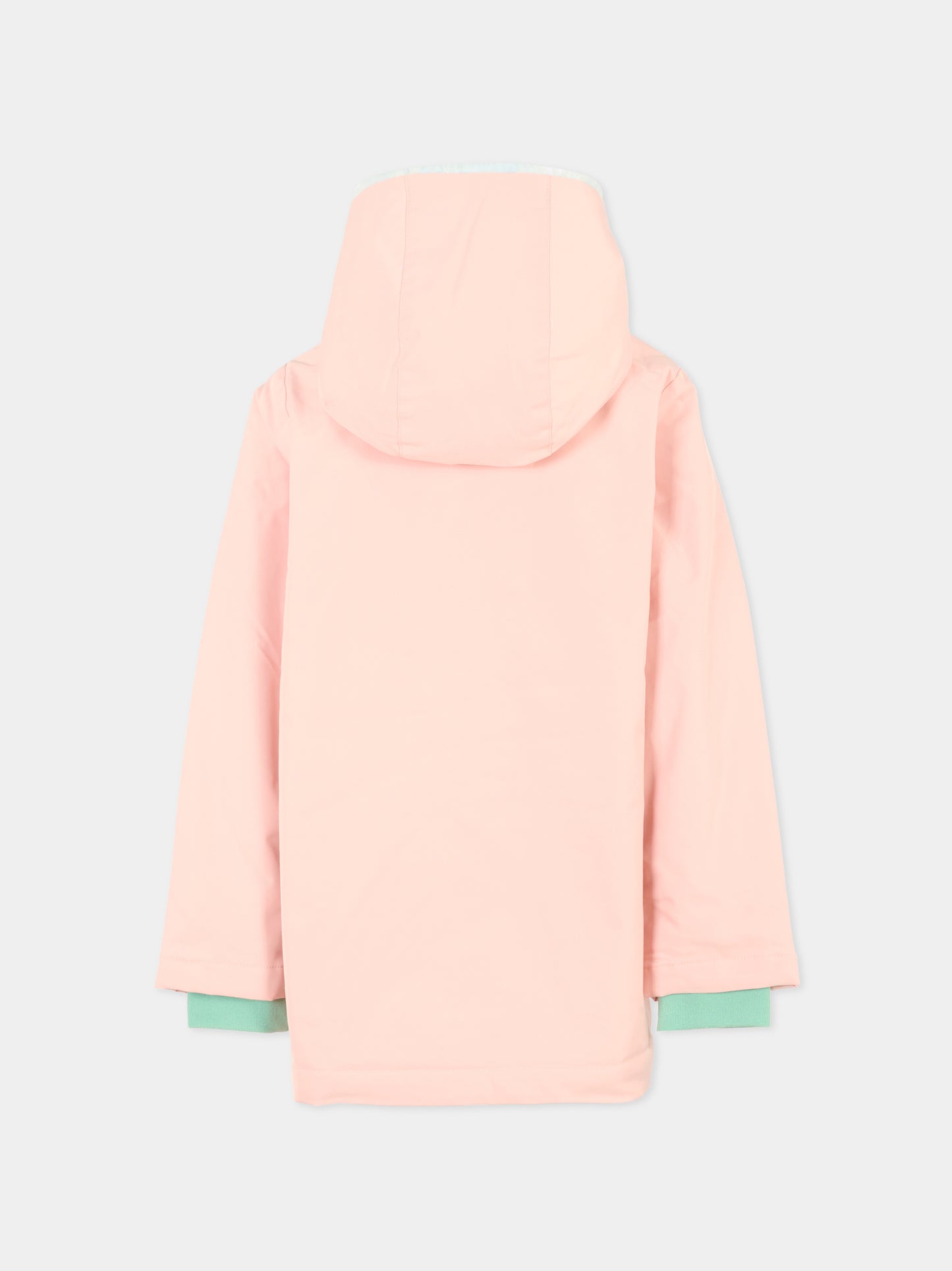 Parka rosa per bambina con stelle,Stella Mccartney Kids,TT2A60 Z0539 505