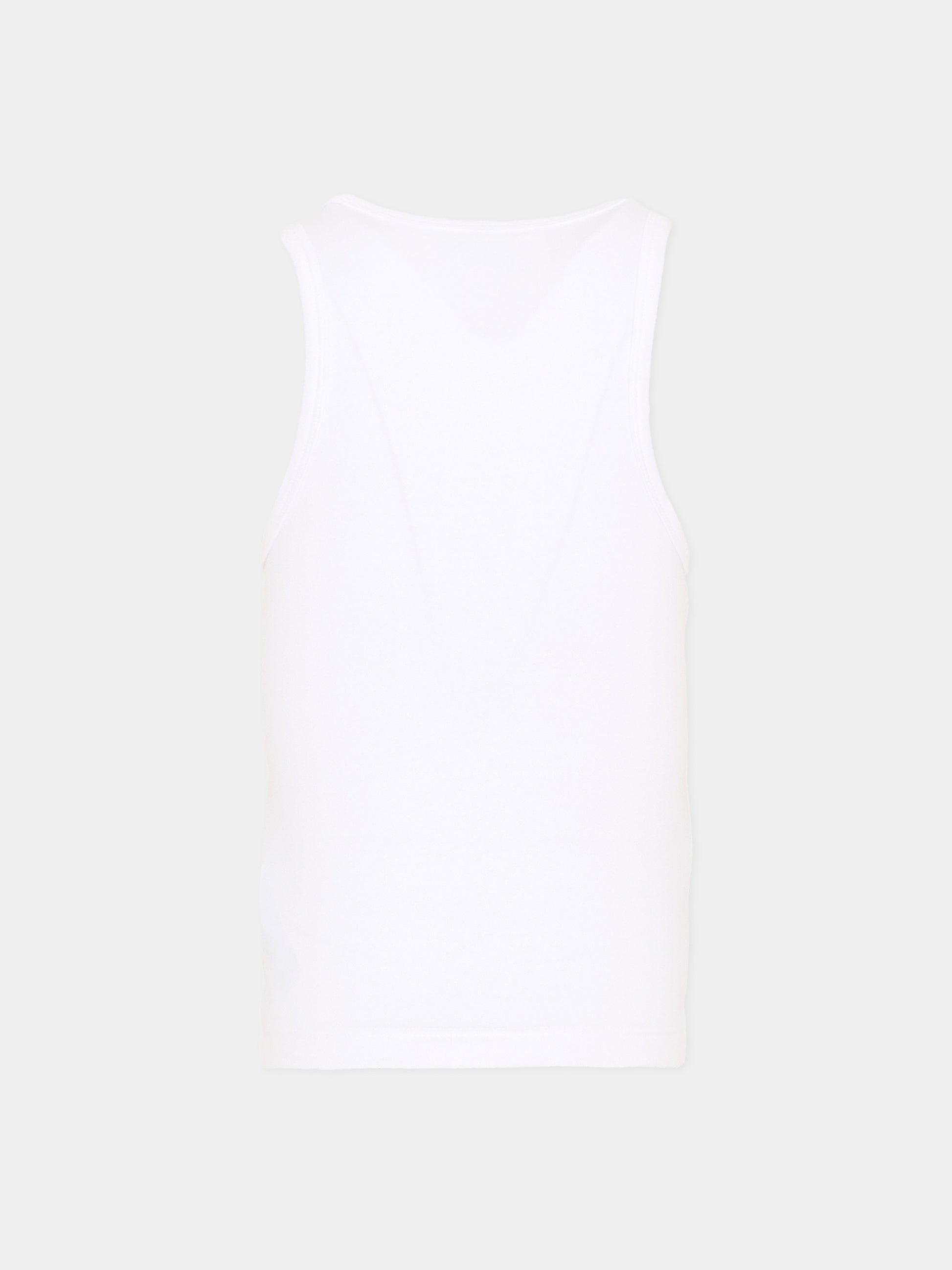 Canotta bianca per bambina con logo,Calvin Klein Kids,LVCKSJB10G YAF