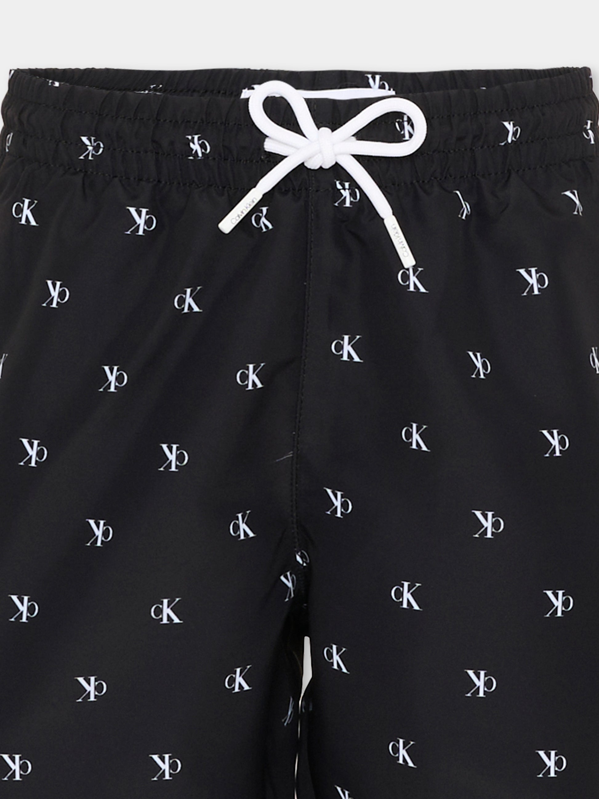Boxer mare nero per bambino con logo,Calvin Klein Kids,KV0KV00062 0GK