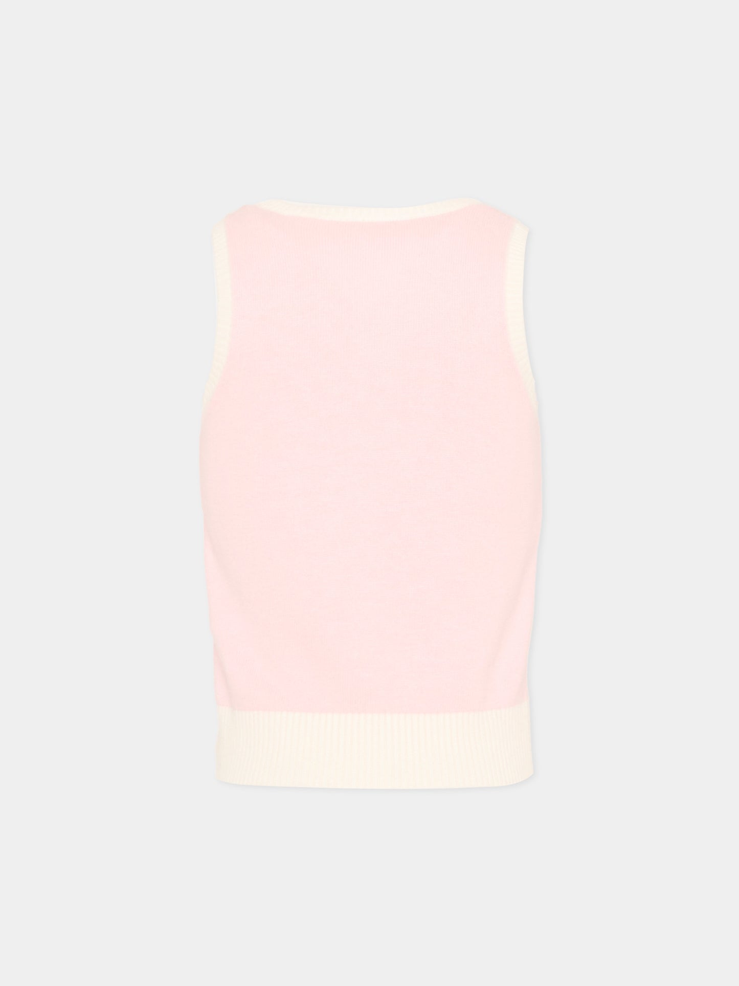 Gilet rosa per bambina con scritta,Abercrombie & Fitch,43AM35 AGX