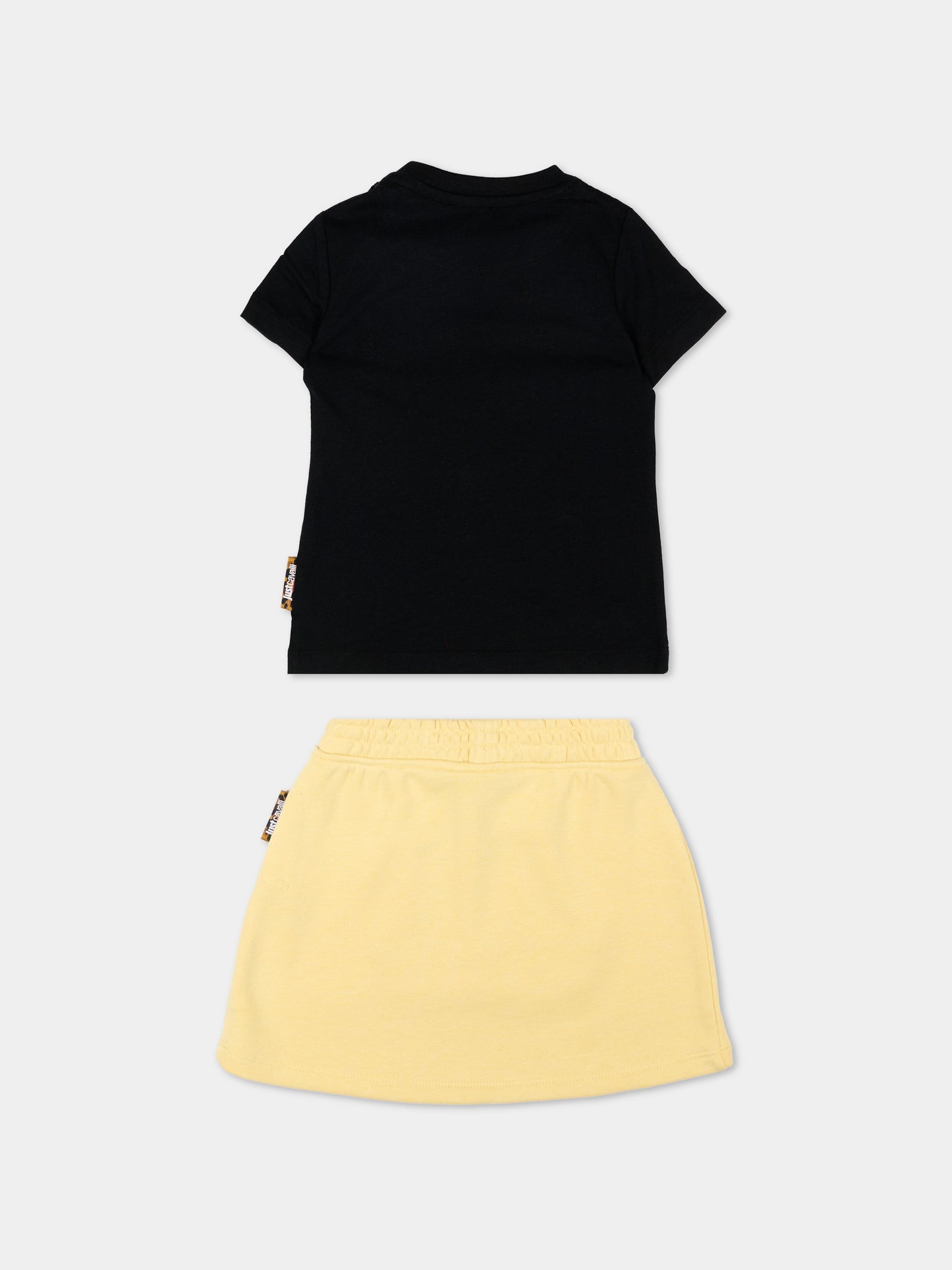 Completo sportivo nero per neonata con logo,Just Cavalli Kids,JIP26035CJ BLACK