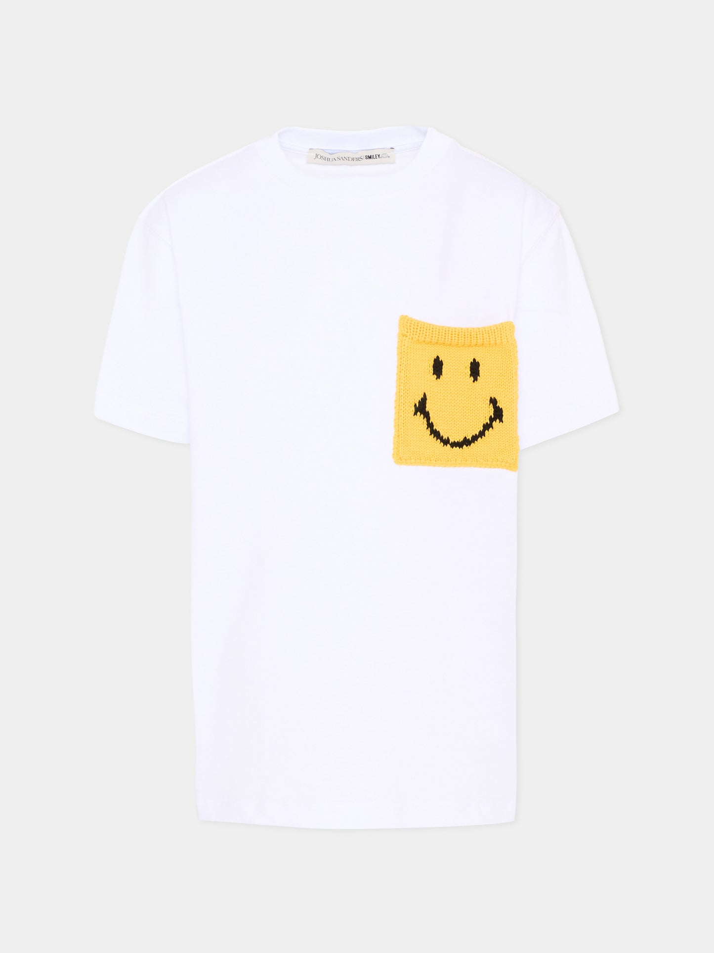 T-shirt bianca per bambini con smile,Joshua Sanders Kidz,K36A2TS00WH