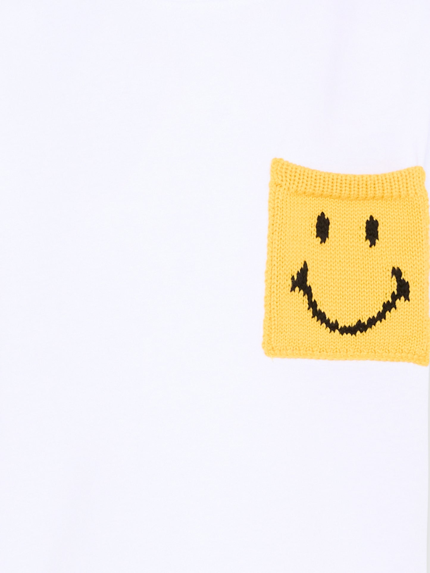 T-shirt bianca per bambini con smile,Joshua Sanders Kidz,K36A2TS00WH