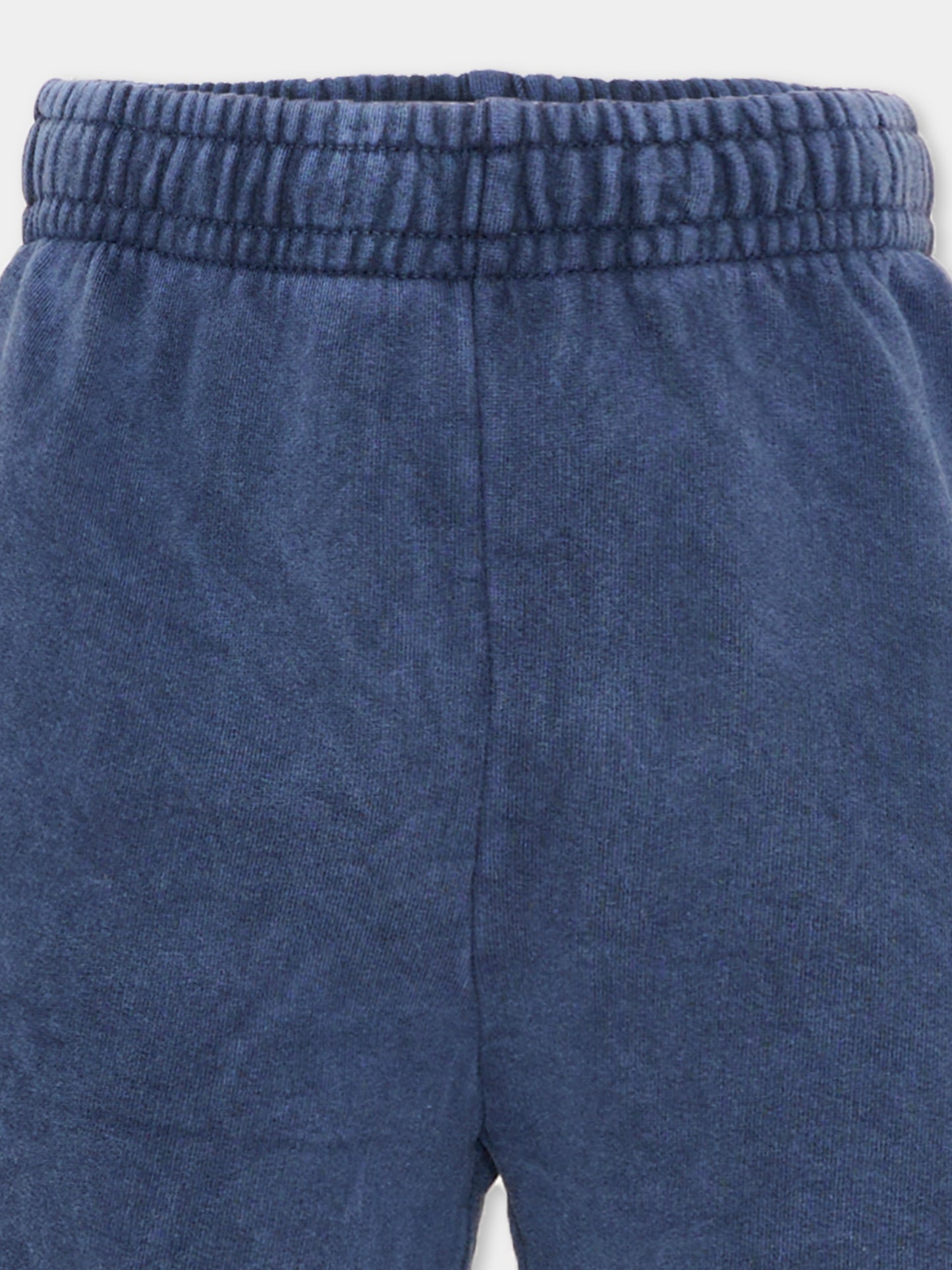 Shorts sportivi blu per bambini con logo,Bobo Choses,B126AC059