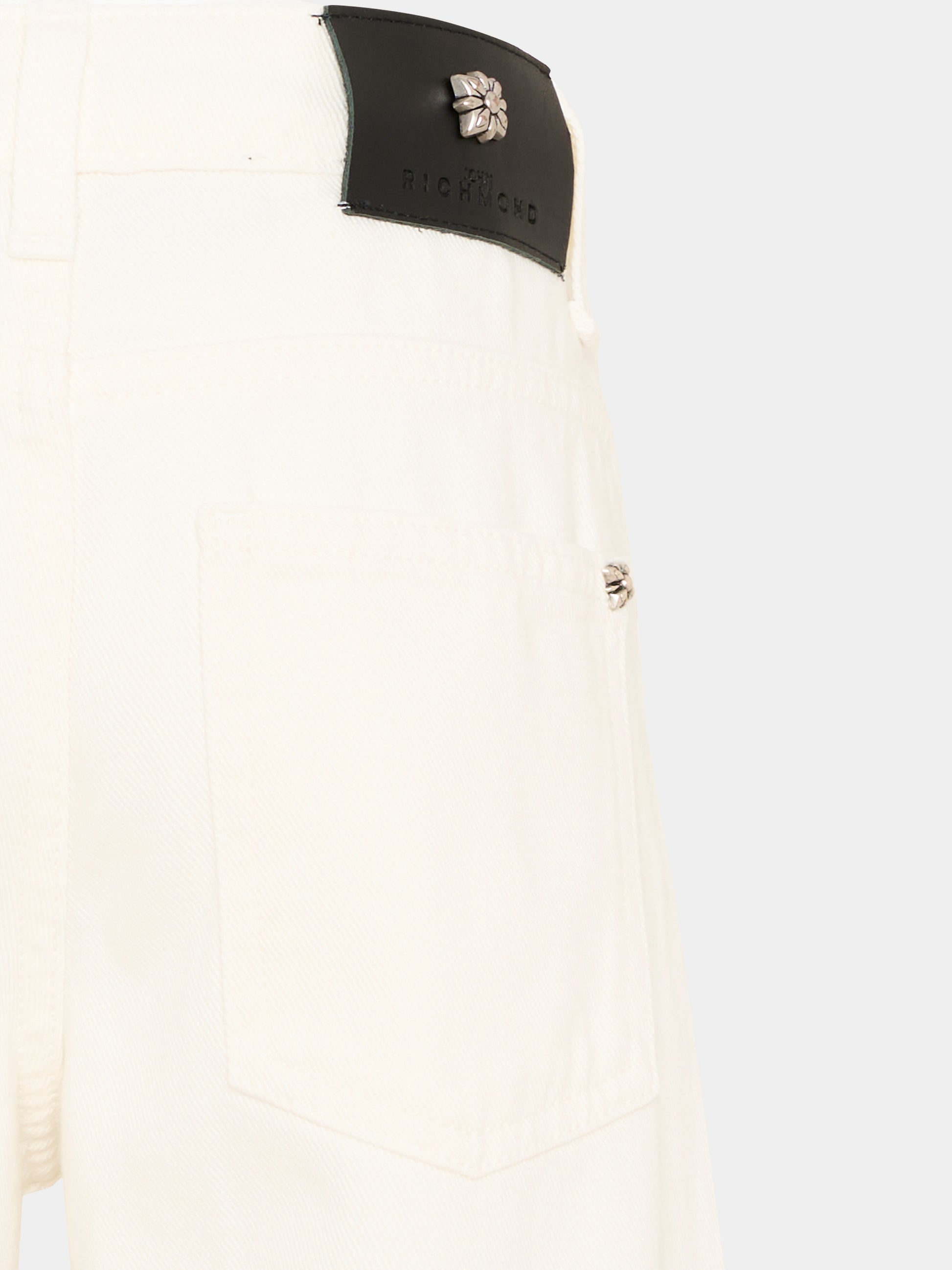 Pantaloni bianchi per bambino con logo,Richmond,RBP26227PA WHITE