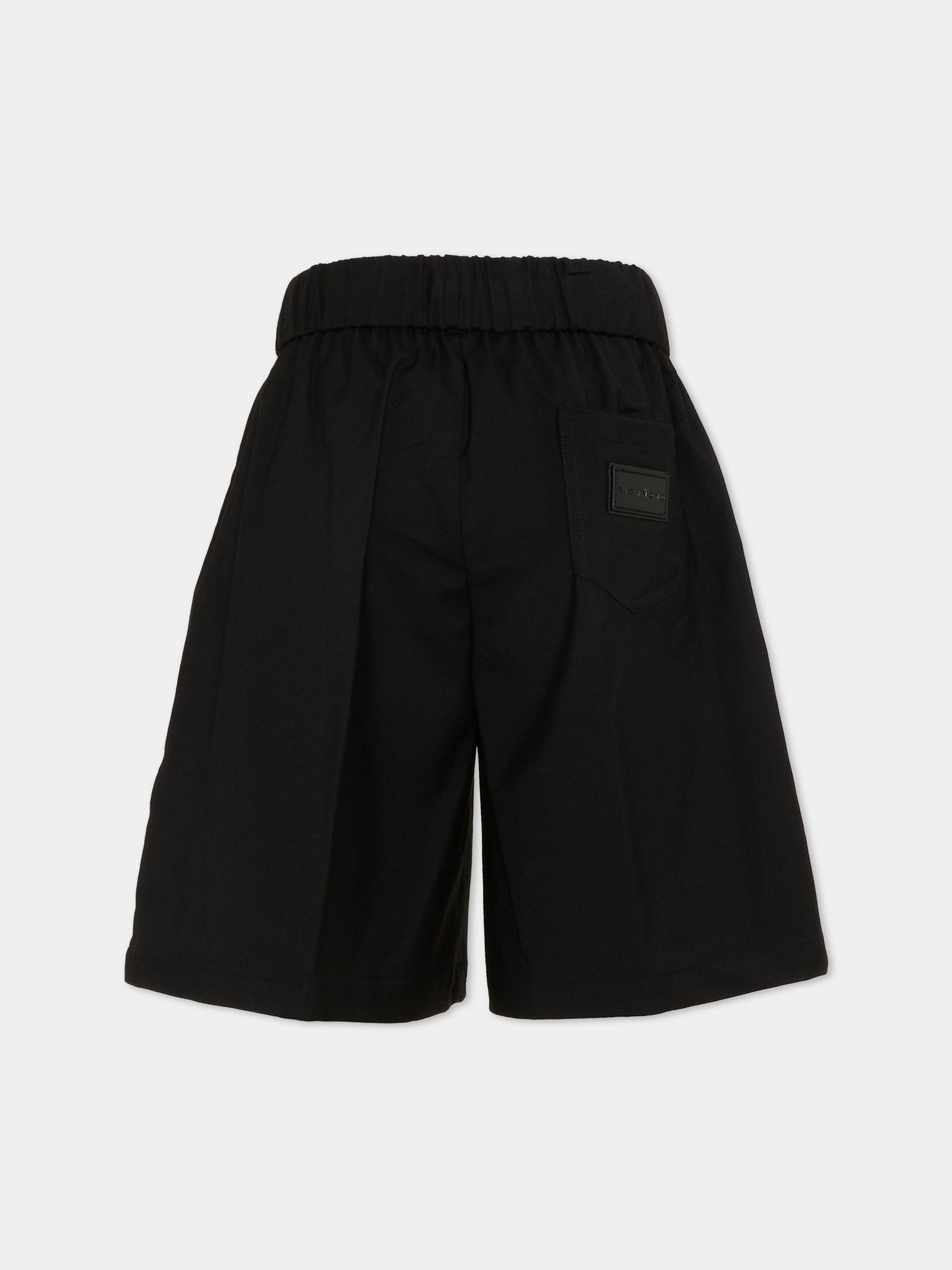 Shorts casual neri per bambino,Richmond,RBP26242BE BLACK