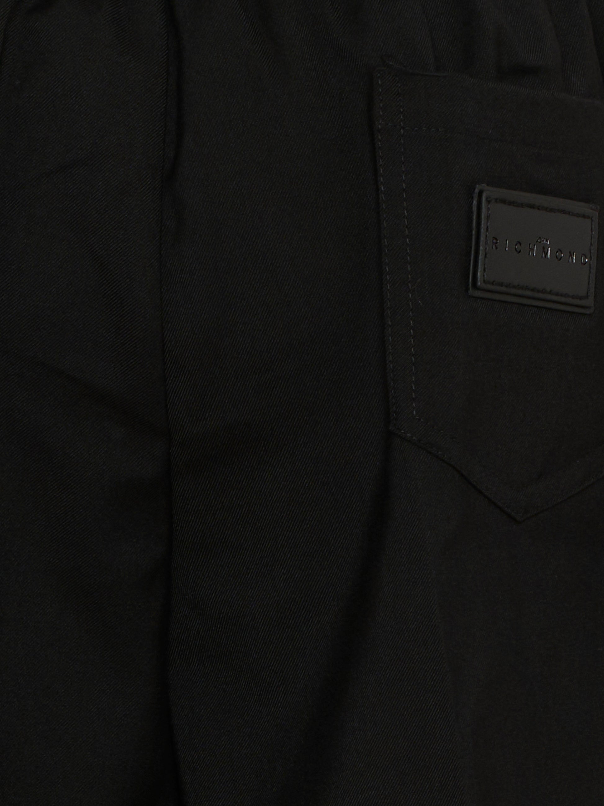 Shorts casual neri per bambino,Richmond,RBP26242BE BLACK