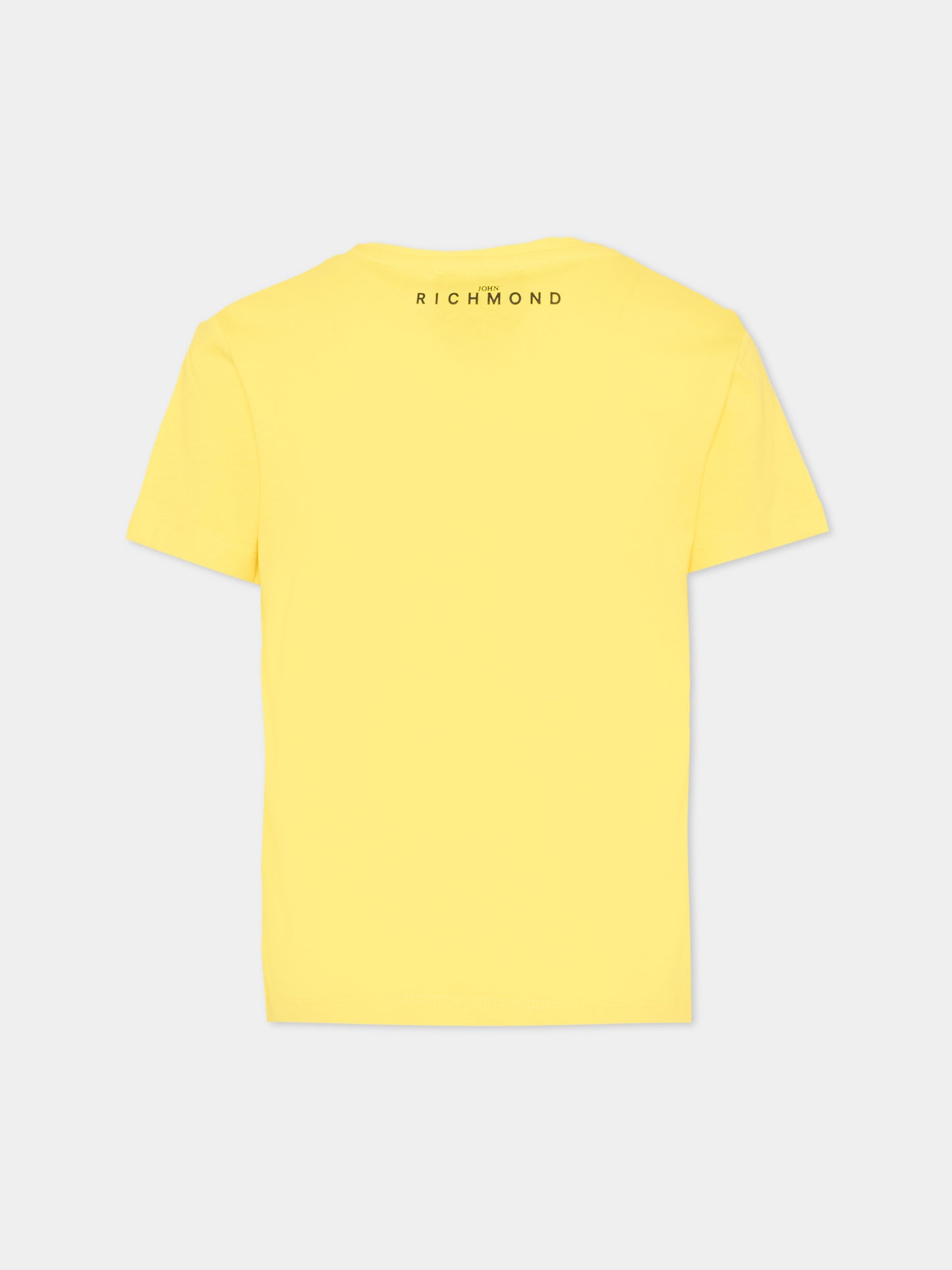 T-Shirt gialla per bambini con logo,Richmond,RBP26008TS YELLOW BUTTERCUP