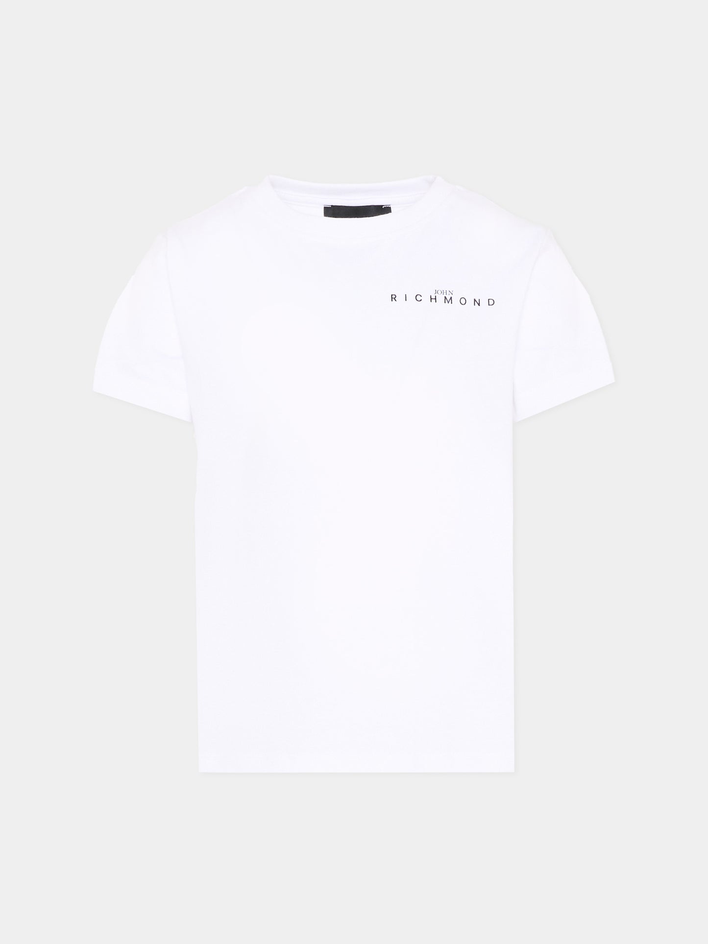 T-Shirt bianca per bambini con logo,Richmond,RBP26108TS WHITE