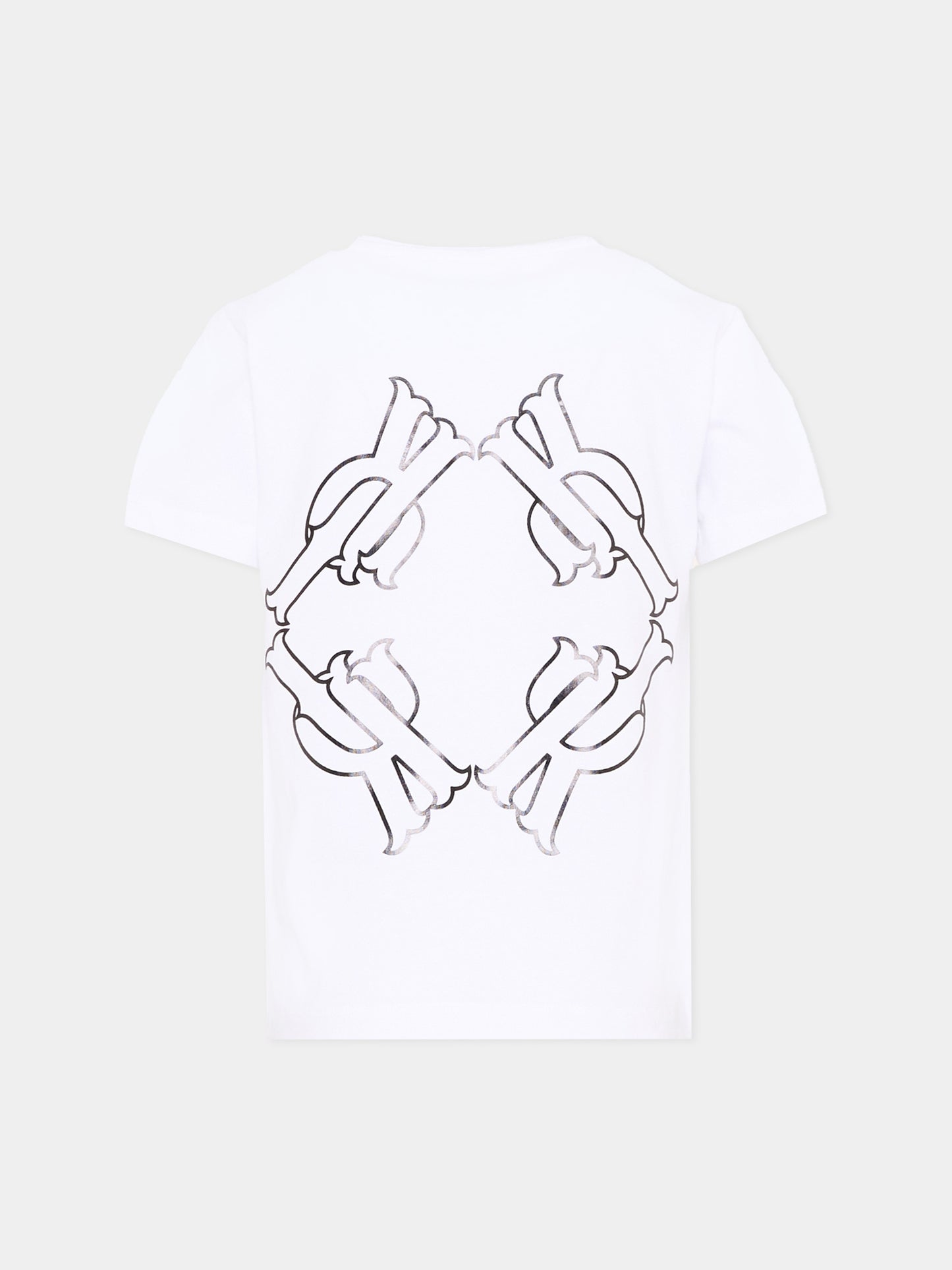 T-Shirt bianca per bambini con logo,Richmond,RBP26108TS WHITE