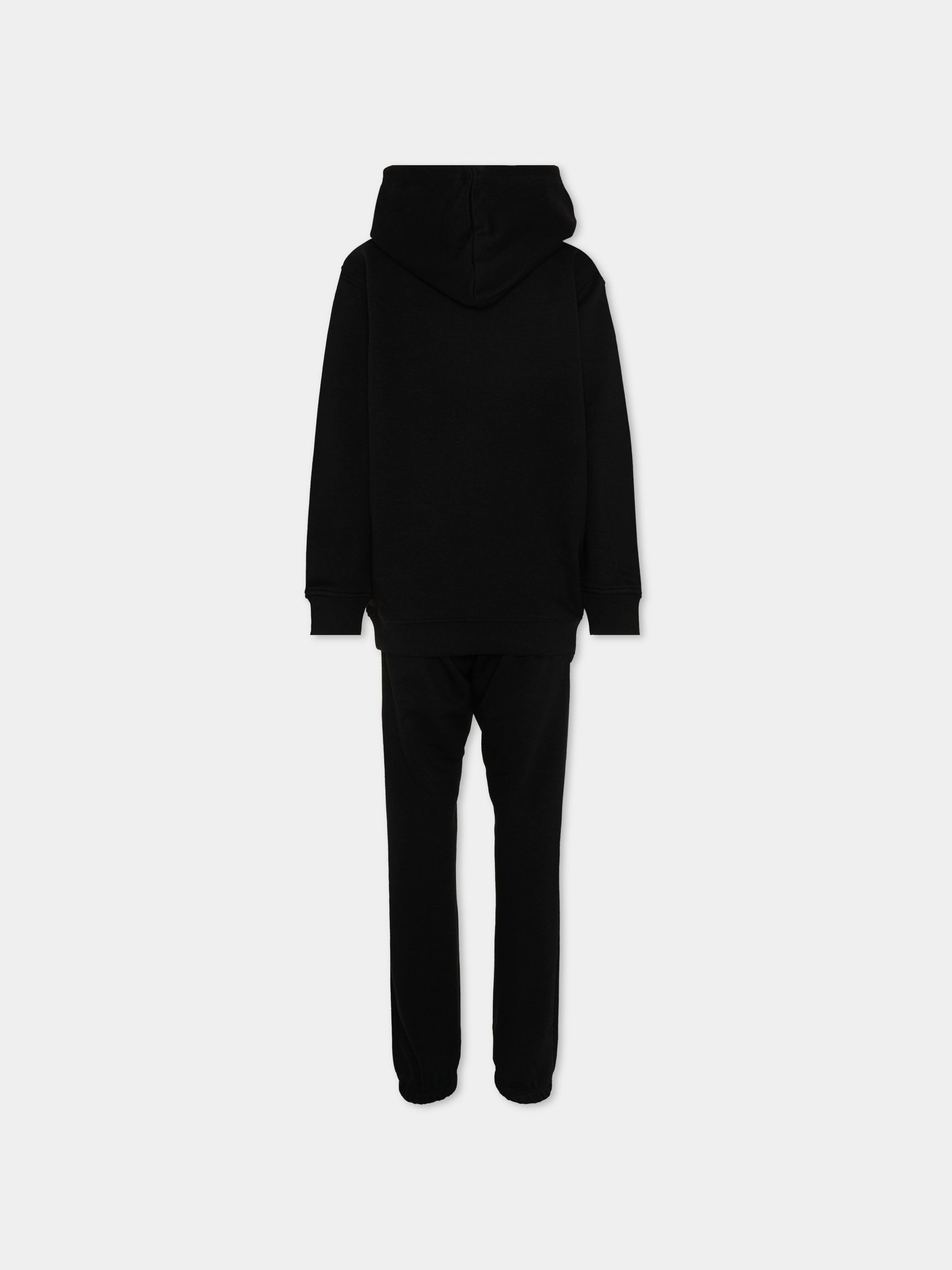 Completo sportivo nero per bambino con logo,Richmond,RGP26013CF BLACK