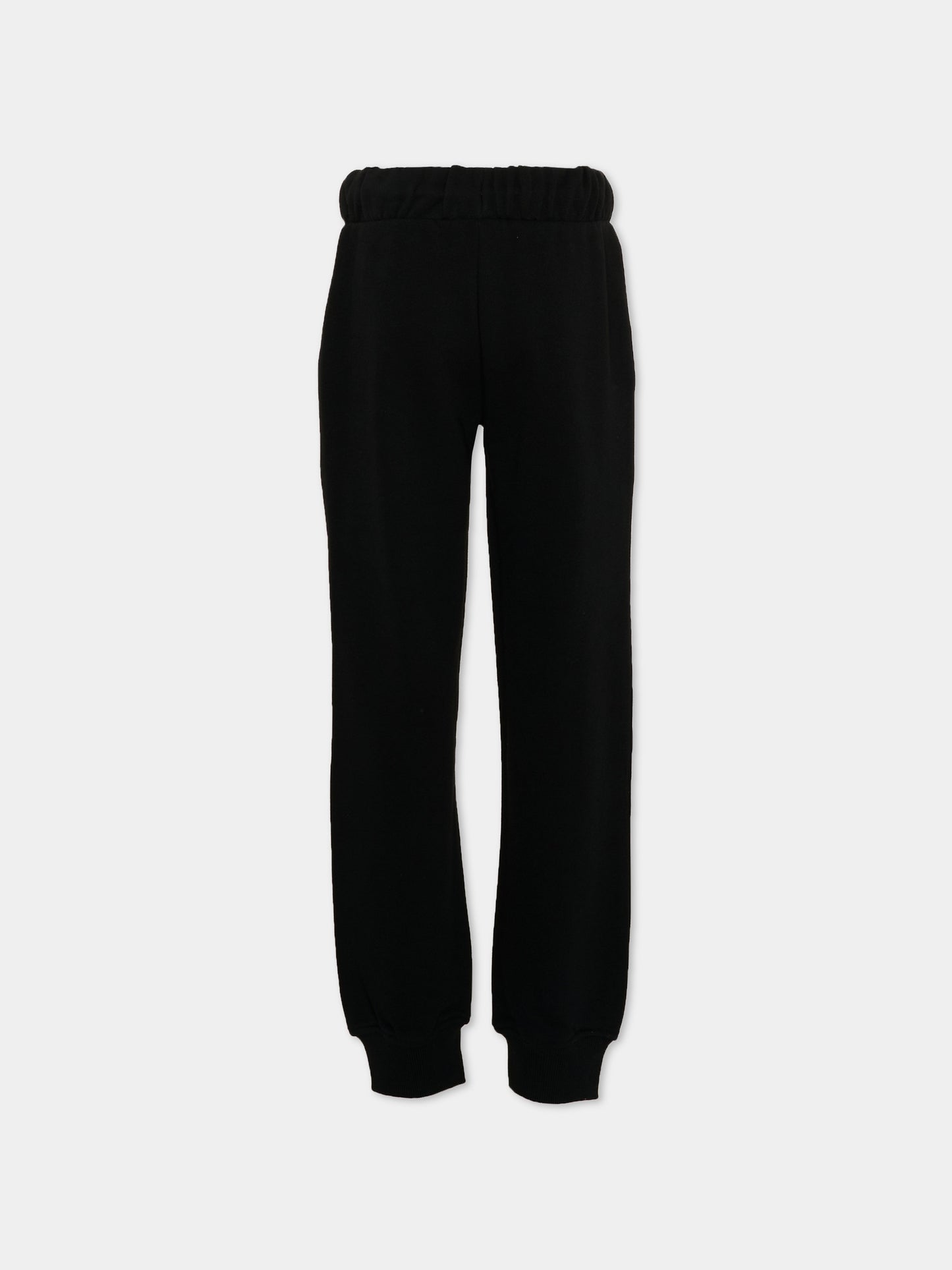 Pantaloni sportivi neri per bambini con logo,Richmond,RBP26015PA BLACK