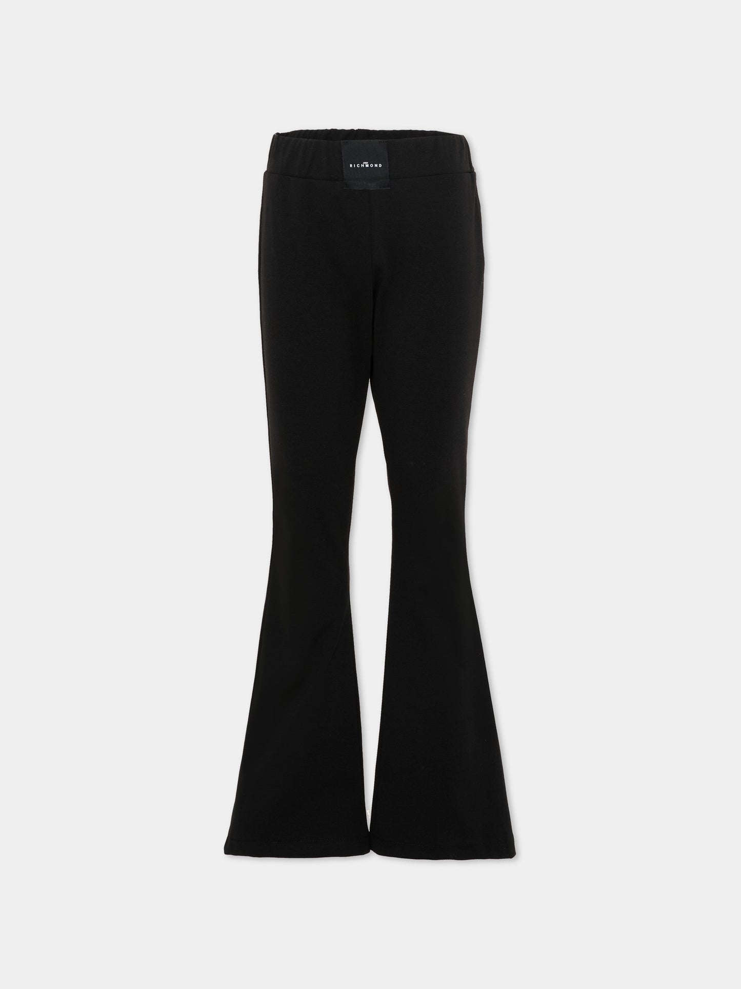 Leggings nero per bambina con logo,Richmond,RGP26125PA BLACK