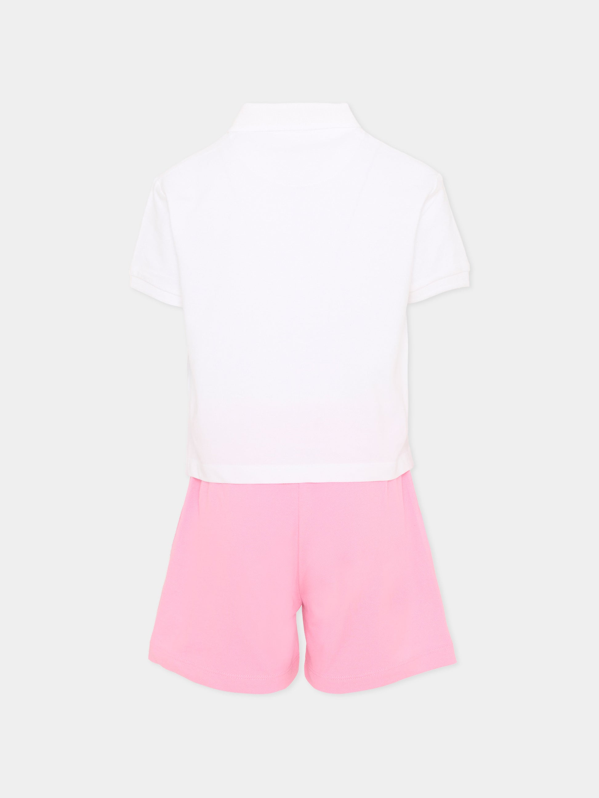 Completo sportivo bianco per bambina con logo,Richmond,RGP26028CE WHITE