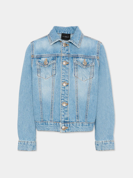 Giubbotto di jeans per bambino con logo,Richmond,RBP26050GB DENIM BLUE LIGHT
