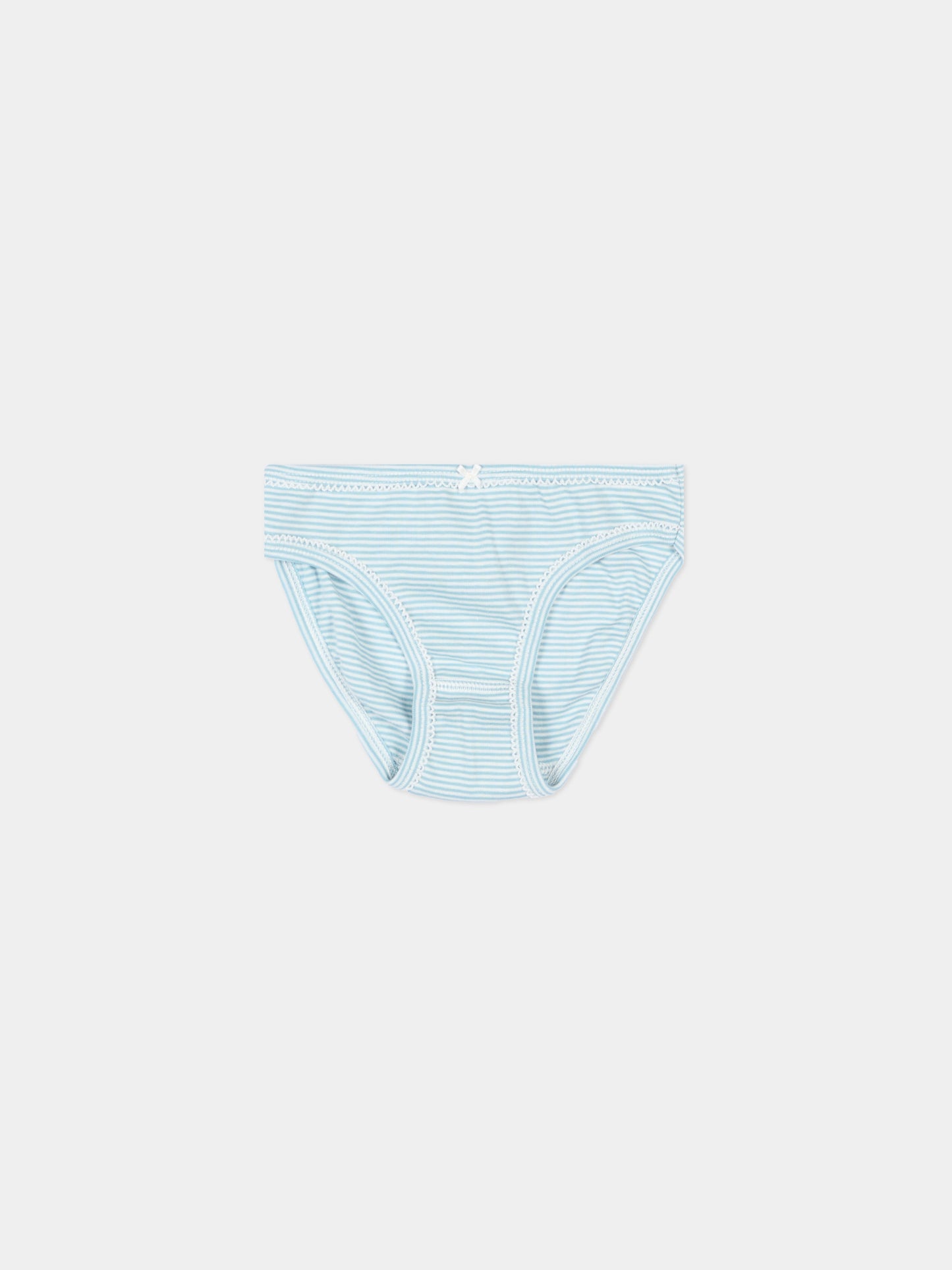 Set slip multicolor per bambina cuori e righe,Petit Bateau,A0FGY VARIANTE 1 00