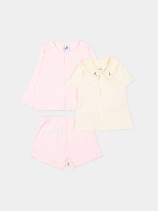 Completo sportivo rosa per neonata,Petit Bateau,A0EYY BARELY 03