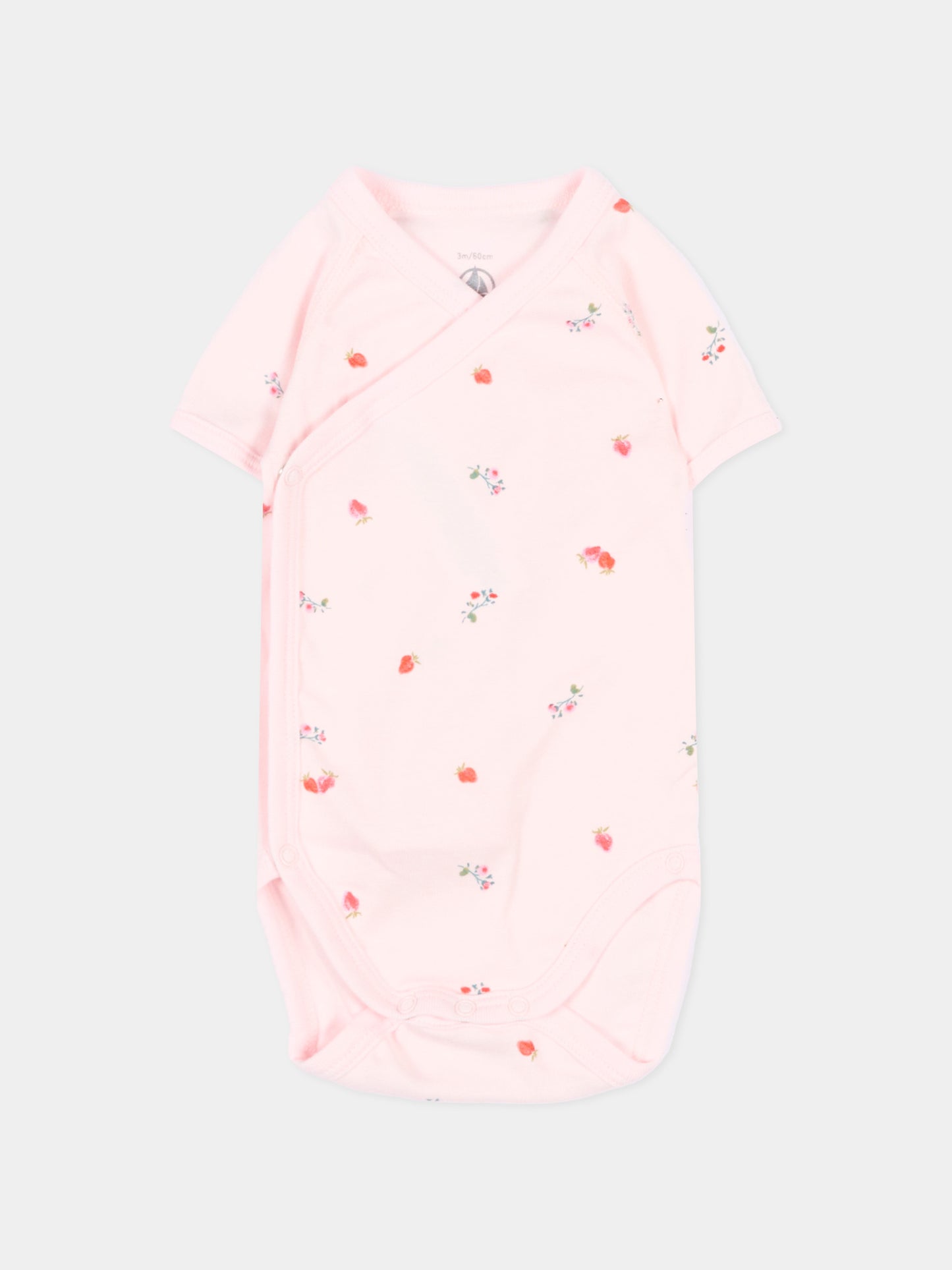 Set body multicolor per neonata con fragole,Petit Bateau,A0FAU VARIANTE 1 00