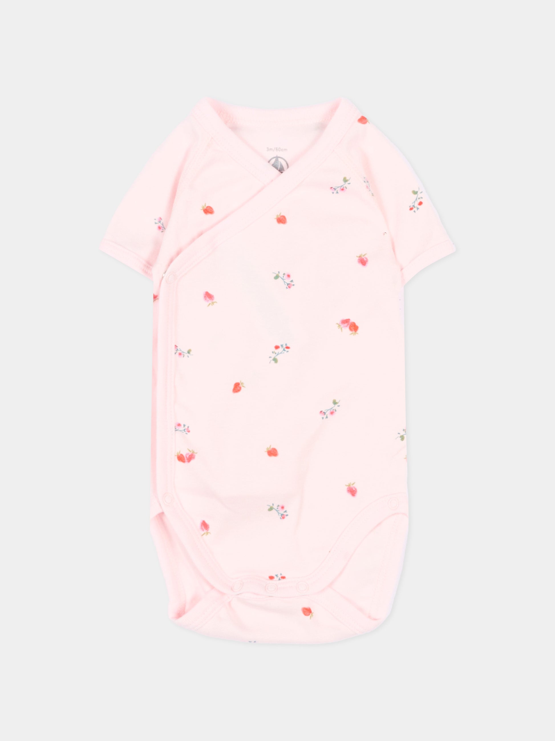 Set body multicolor per neonata con fragole,Petit Bateau,A0FAU VARIANTE 1 00