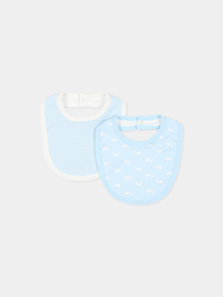 Bavaglini celesti per neonato con balene,Petit Bateau,A0FFQ VARIANTE 1 01