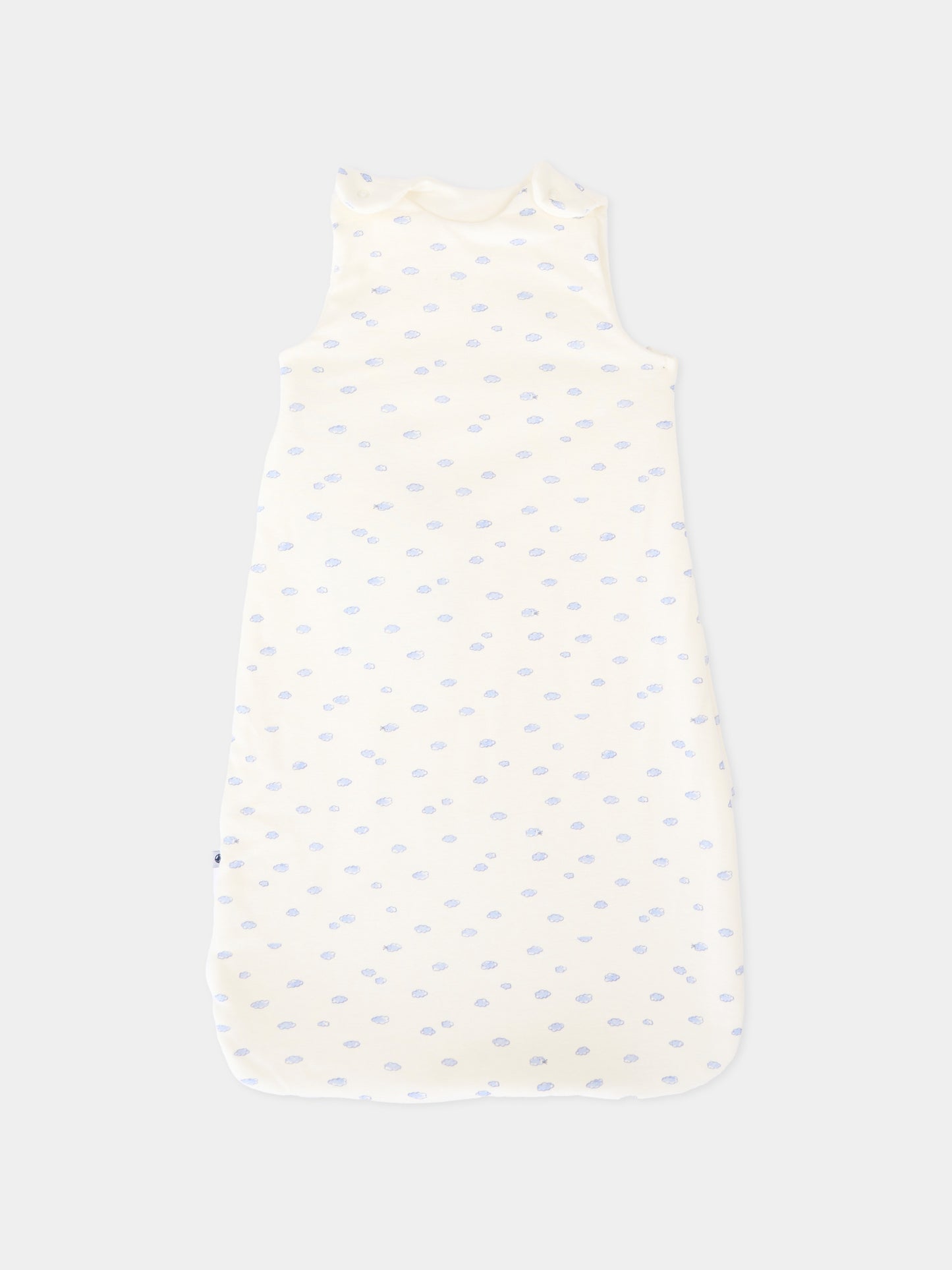 Sacco nanna avorio per neonato a nuvole,Petit Bateau,A0FGW MARSHMALLOW/MULTICO 01