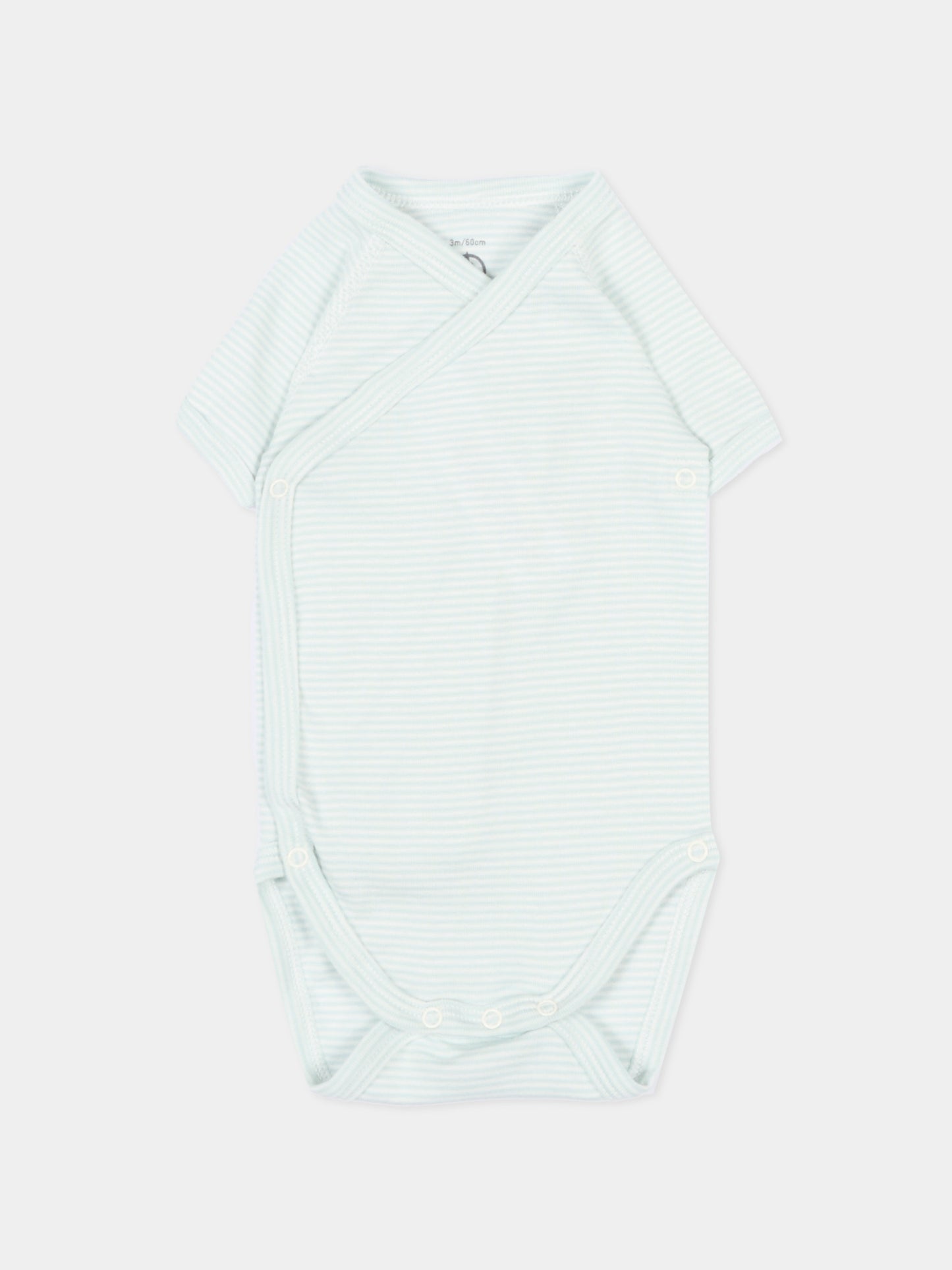 Set body avorio per neonato a righe,Petit Bateau,A0FAG VARIANTE 1 00