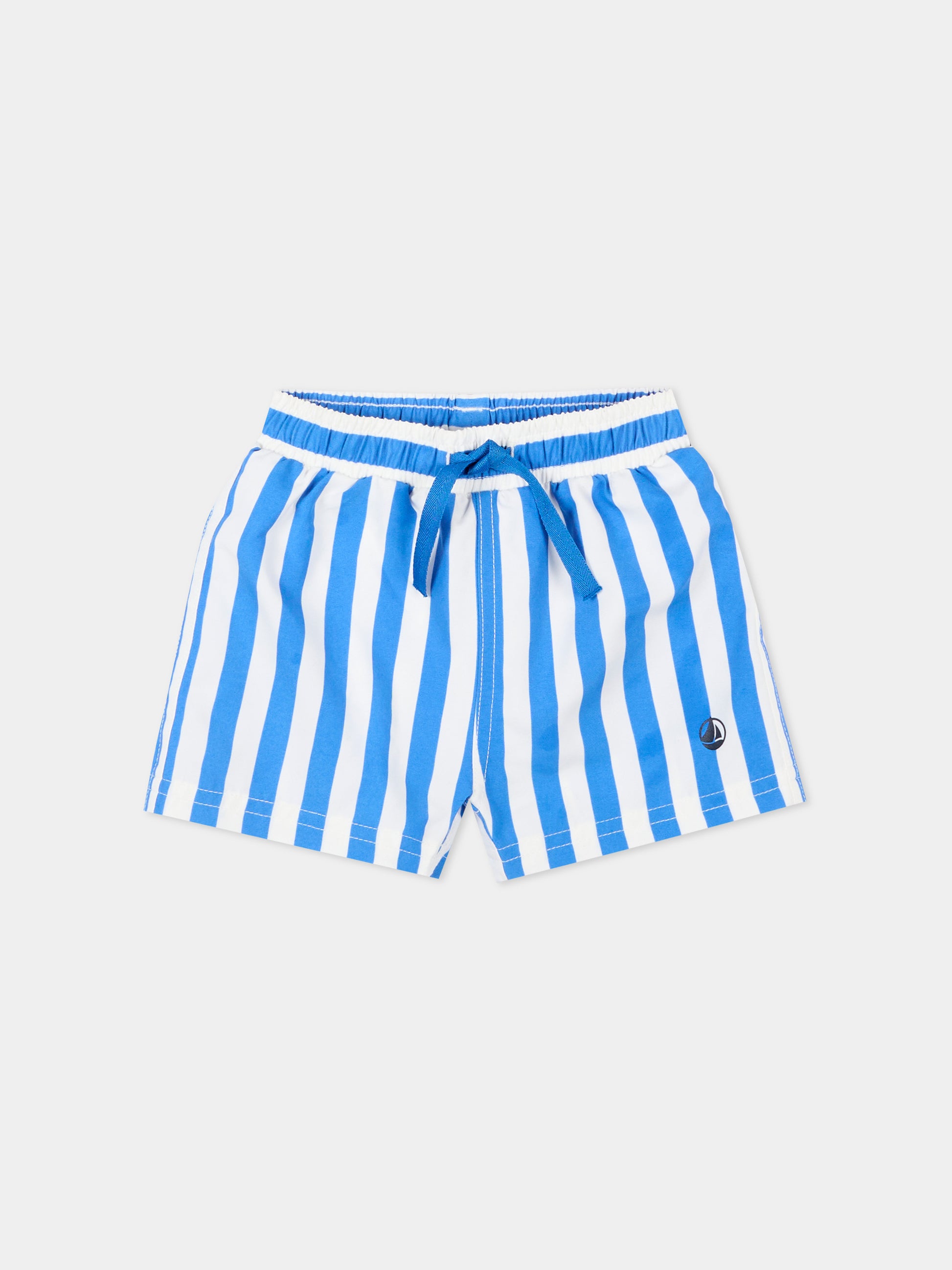 Boxer mare multicolor per neonato a righe,Petit Bateau,A0FMC DELPHINIUM/MARSHMALLOW 01