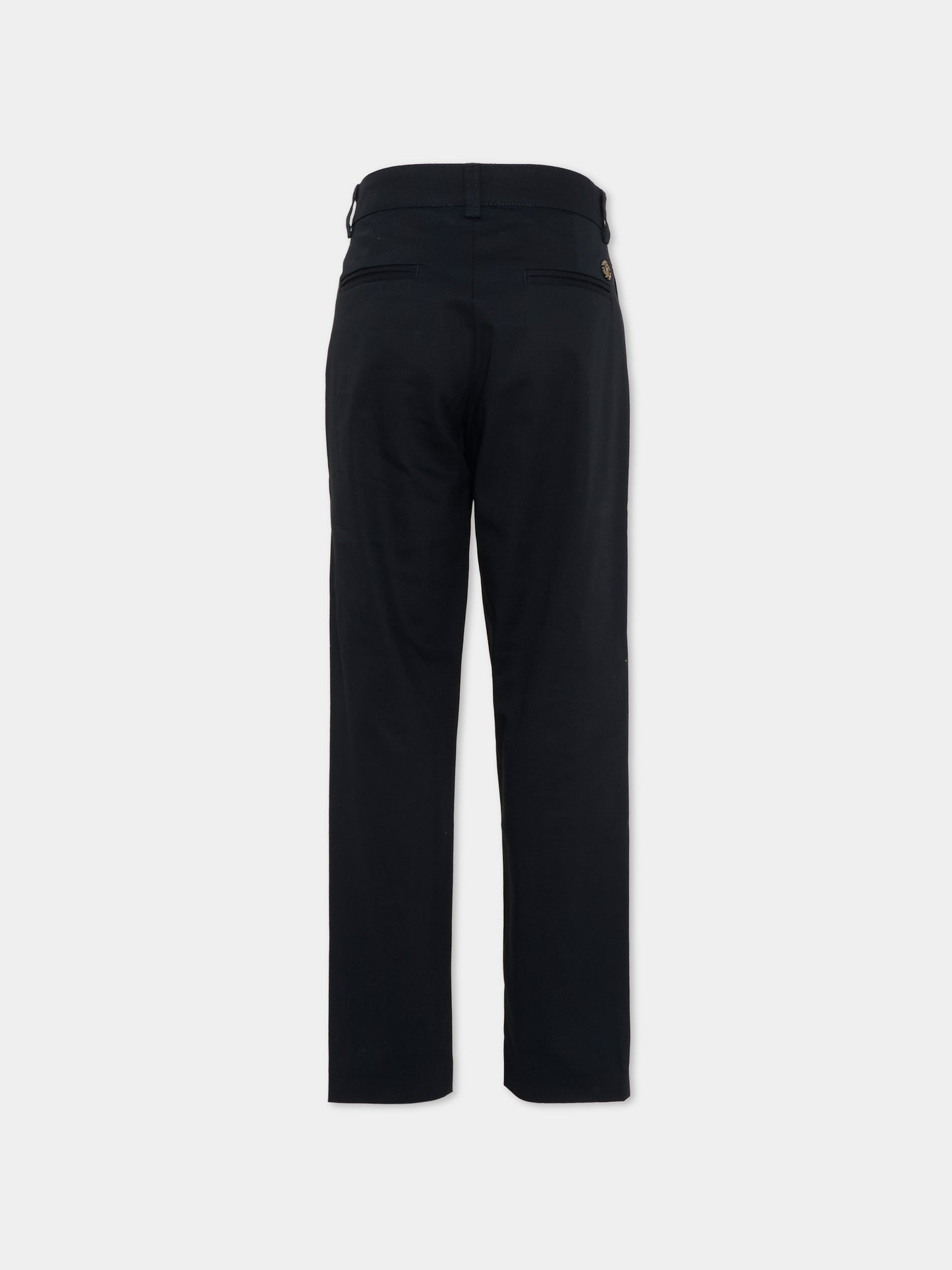 Pantaloni eleganti blu per bambino,Roberto Cavalli Kids,CBP26002PA BLUE PEACOAT