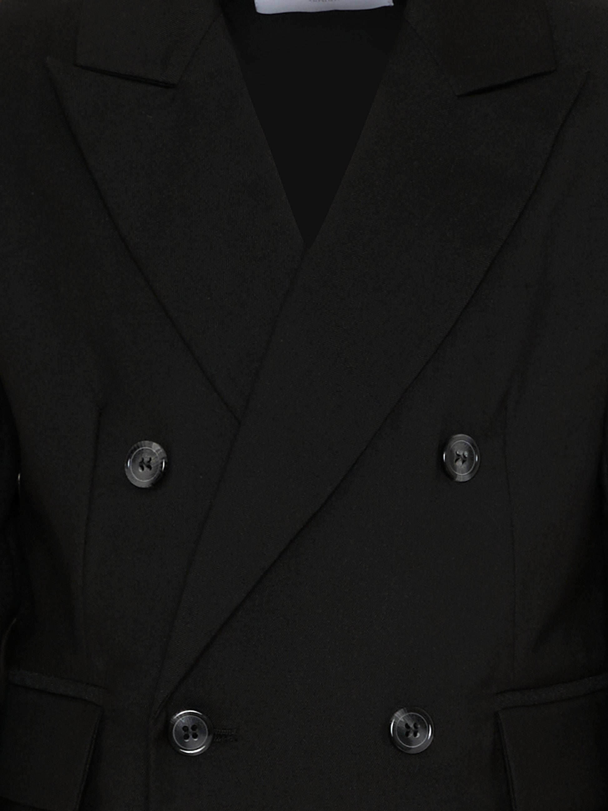 Giacca nera per bambino doppiopetto,Roberto Cavalli Kids,CBP26119GC BLACK