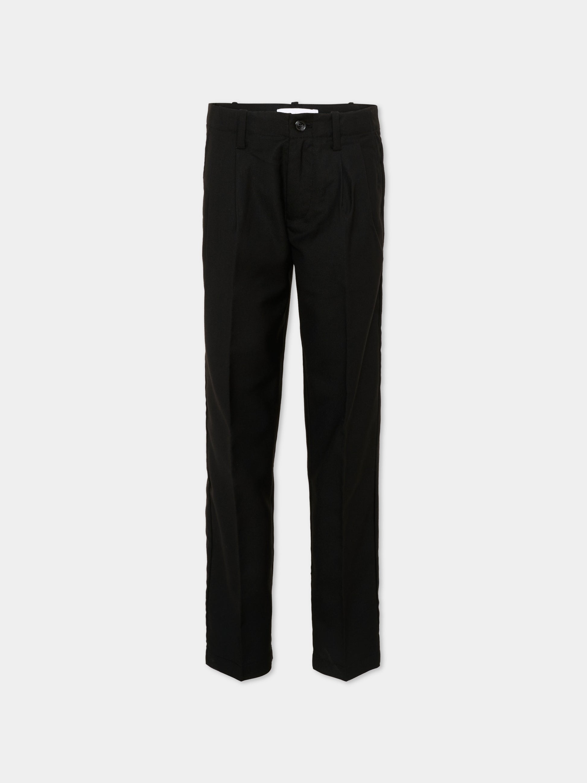 Pantaloni neri per bambino eleganti,Roberto Cavalli Kids,CBP26120PA BLACK