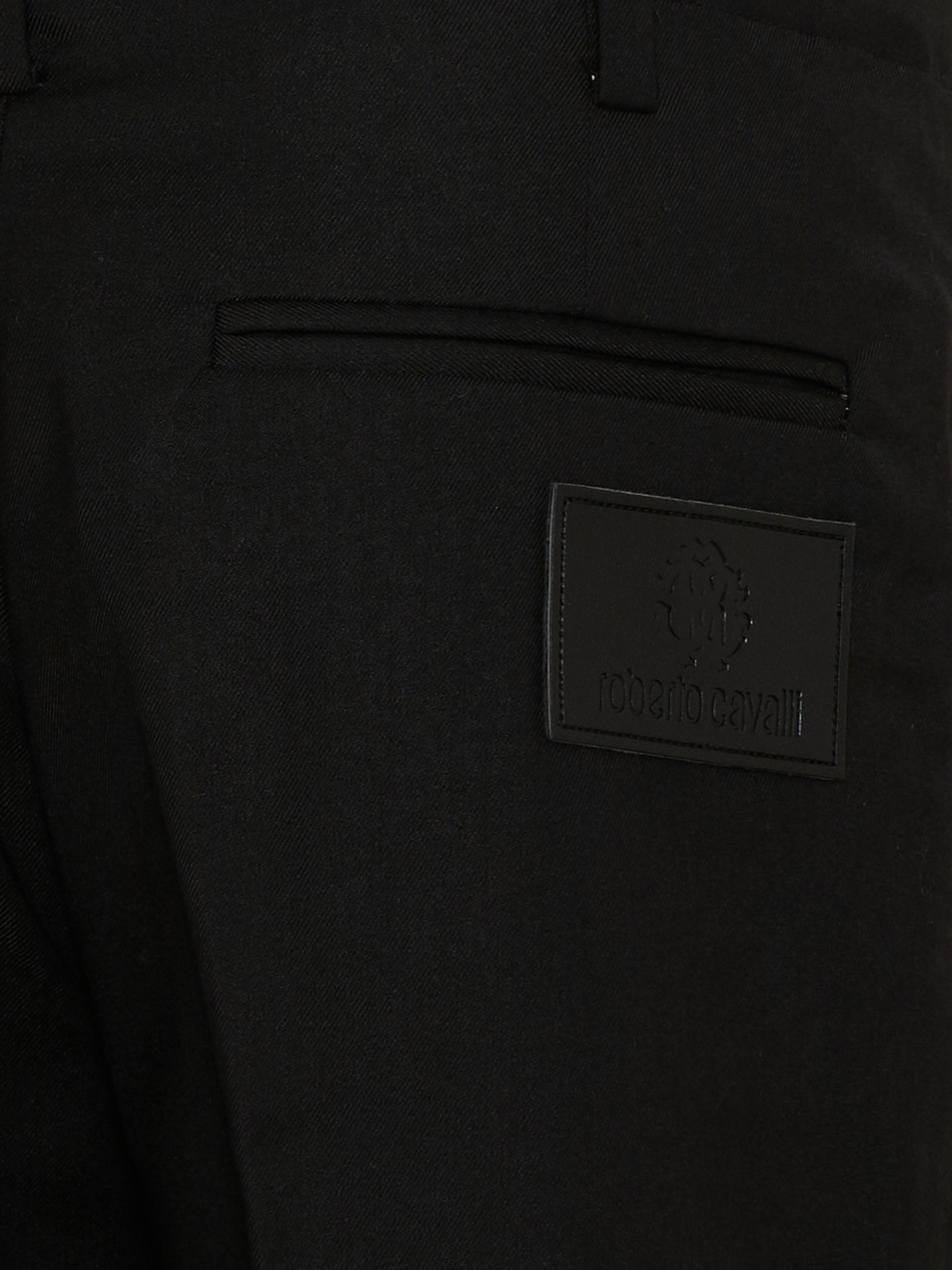 Pantaloni neri per bambino eleganti,Roberto Cavalli Kids,CBP26120PA BLACK