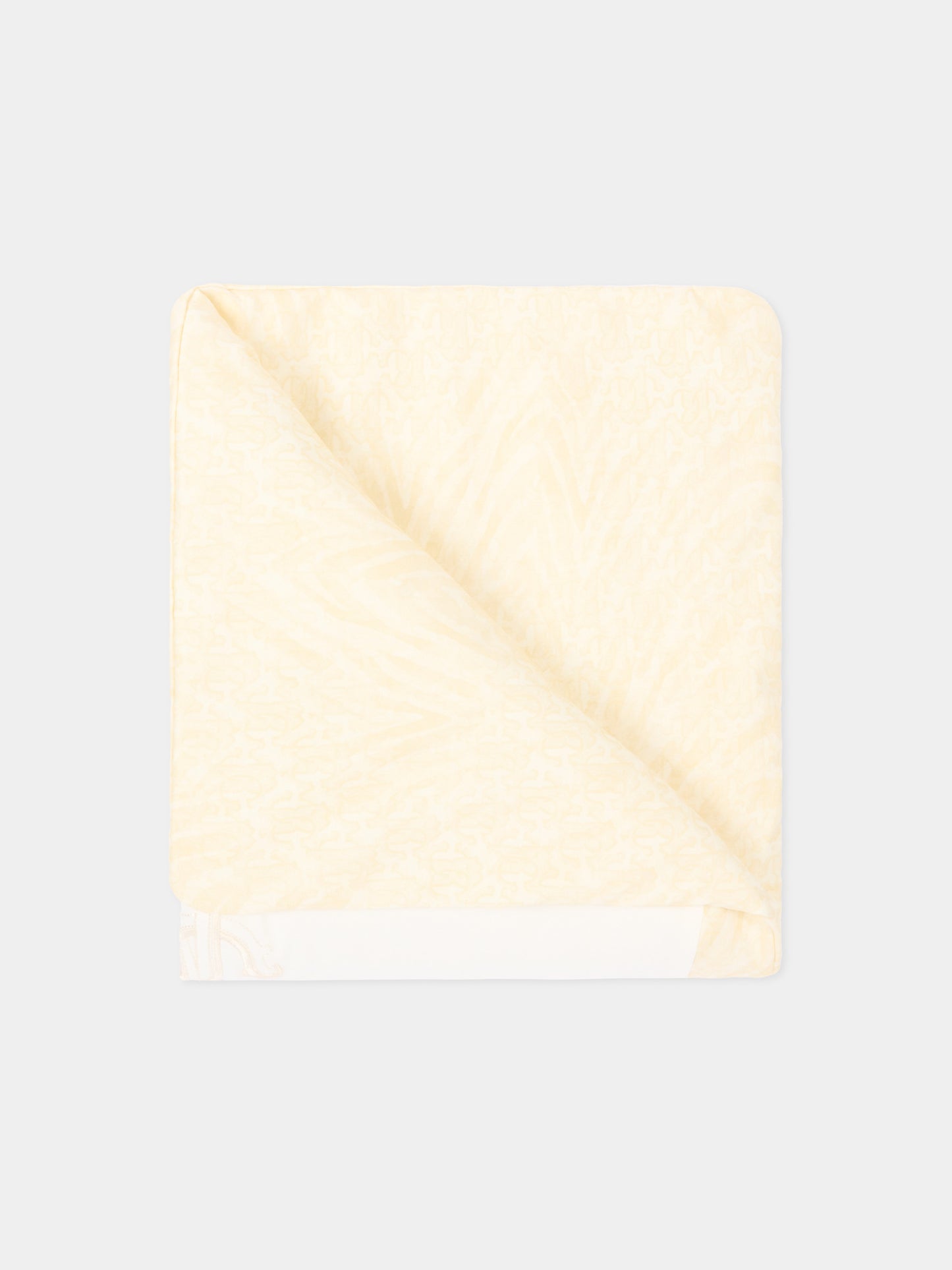 Coperta avorio per neonati con monogram,Roberto Cavalli Kids,CLP26011CE ZEBRA AVORIO