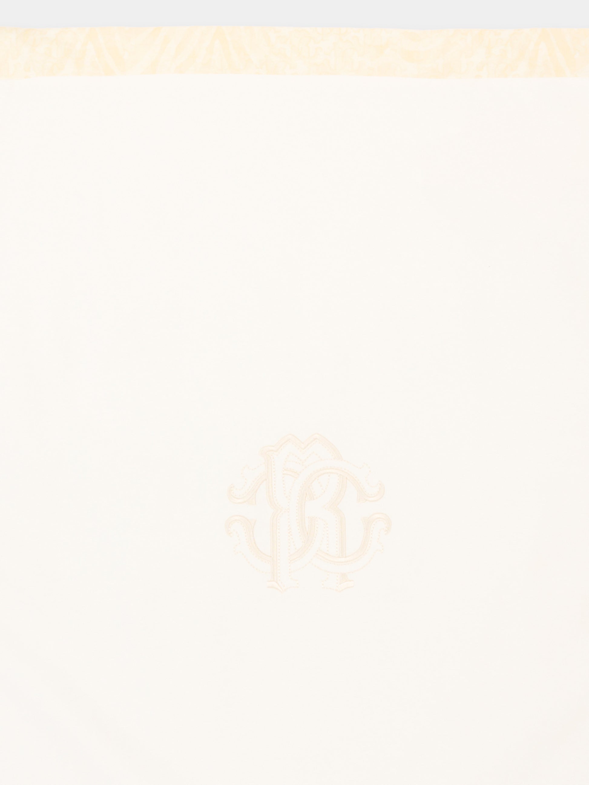 Coperta avorio per neonati con monogram,Roberto Cavalli Kids,CLP26011CE ZEBRA AVORIO