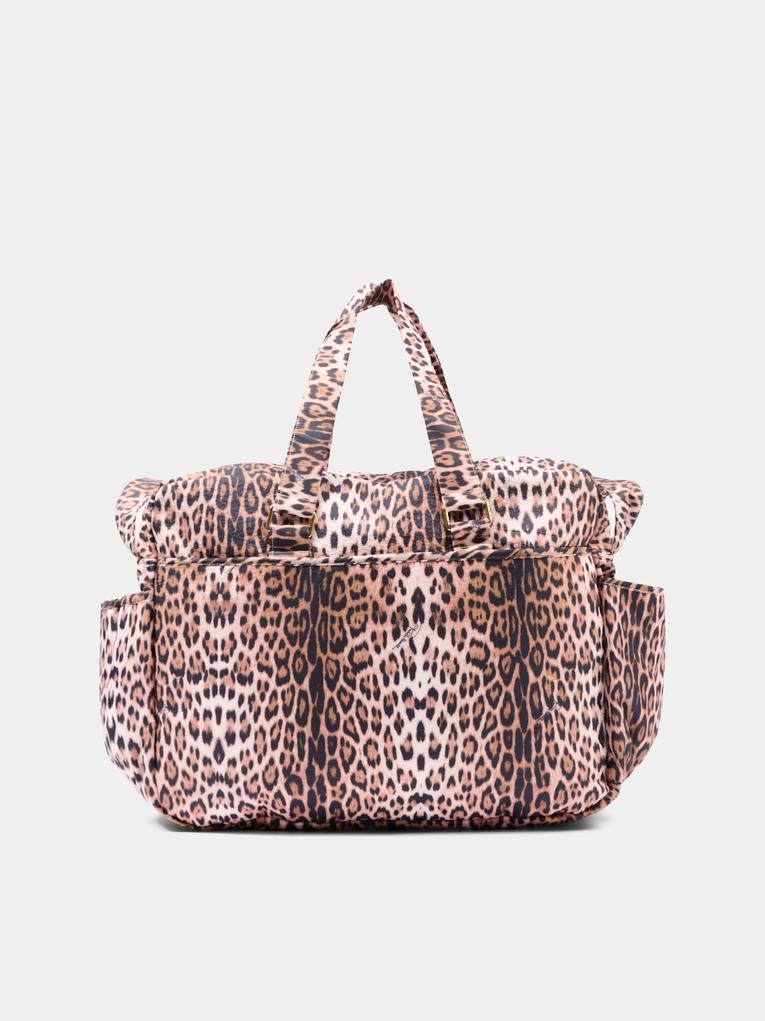 Borsa mamma marrone per neonati animalier,Roberto Cavalli Kids,CLP26021BO MACULA NEW HERITAGE