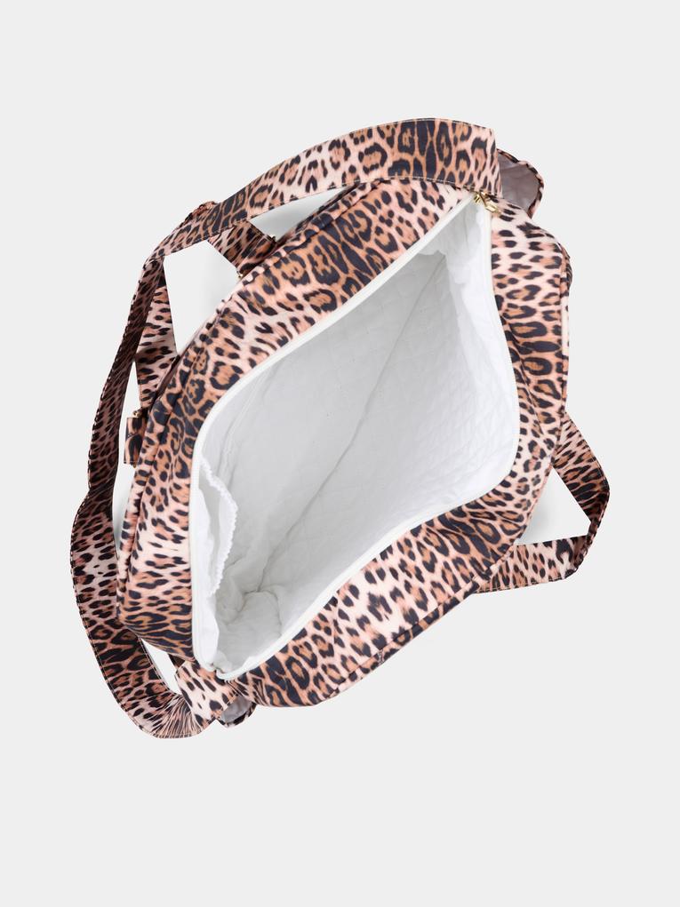 Borsa mamma marrone per neonati animalier,Roberto Cavalli Kids,CLP26021BO MACULA NEW HERITAGE