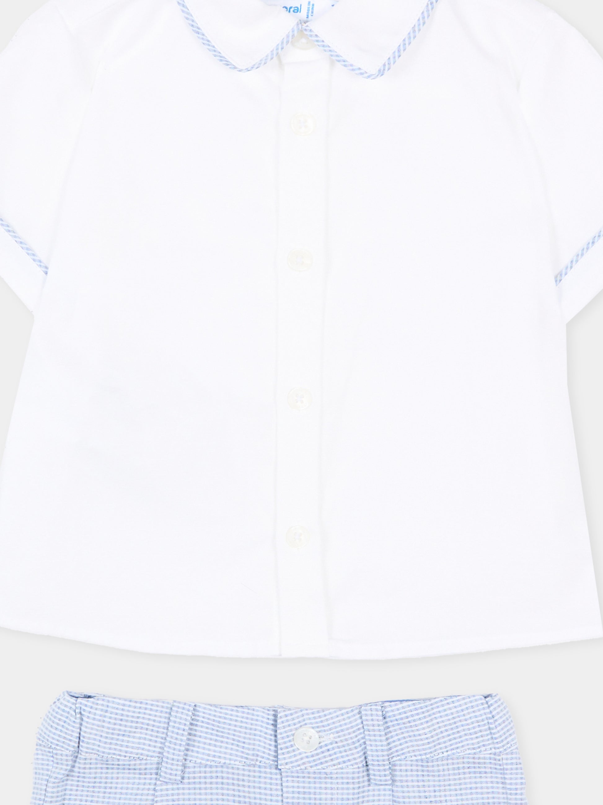 Completo elegante azzurro per neonato,Mayoral,1225 093