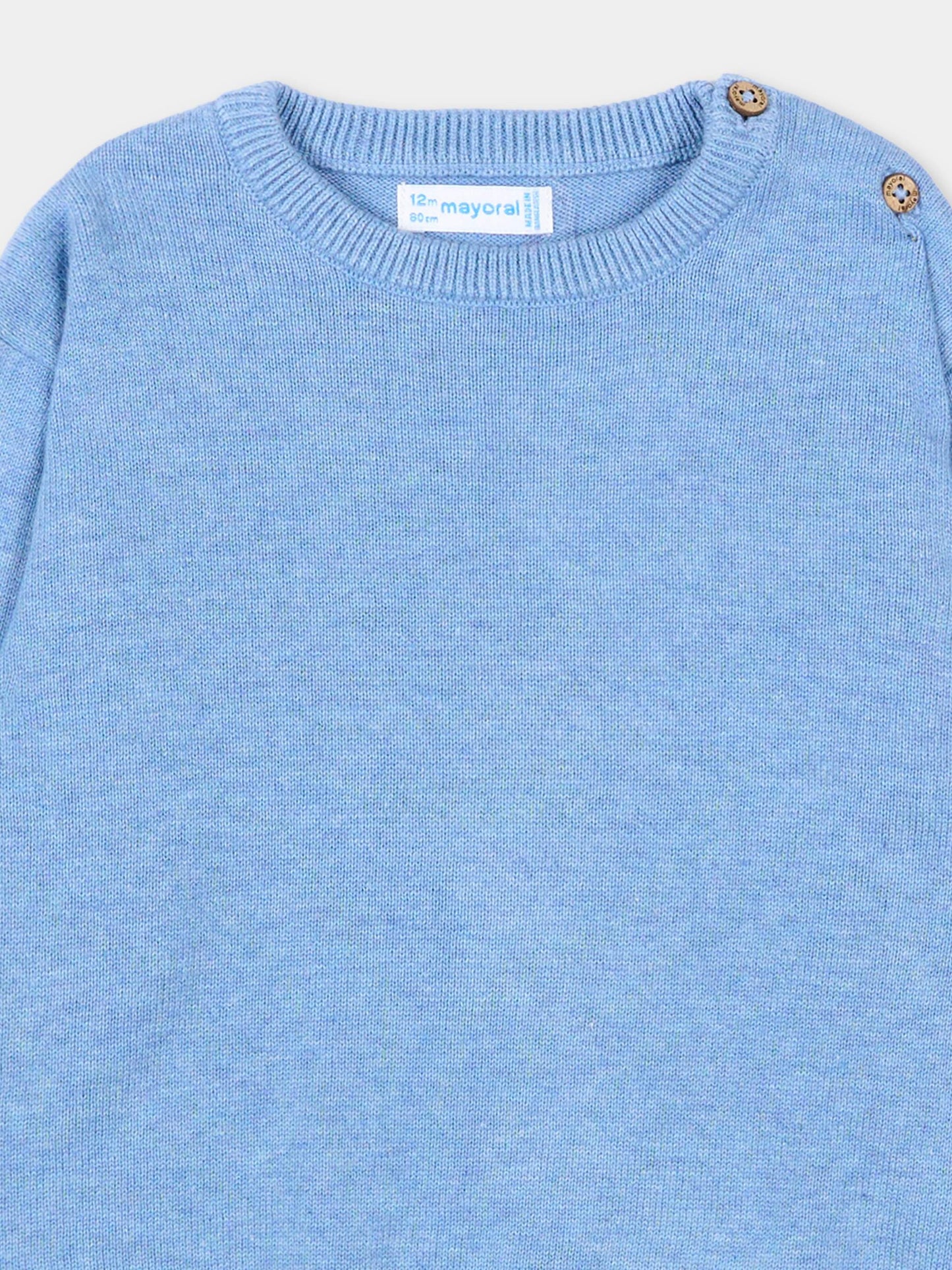 Maglione azzurro per neonato,Mayoral,303 034