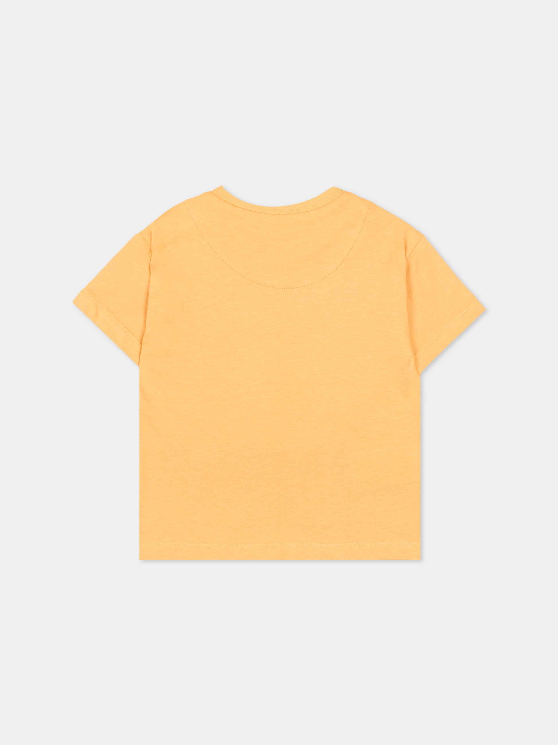 T-Shirt gialla per neonato con giraffa,Mayoral,1009 093