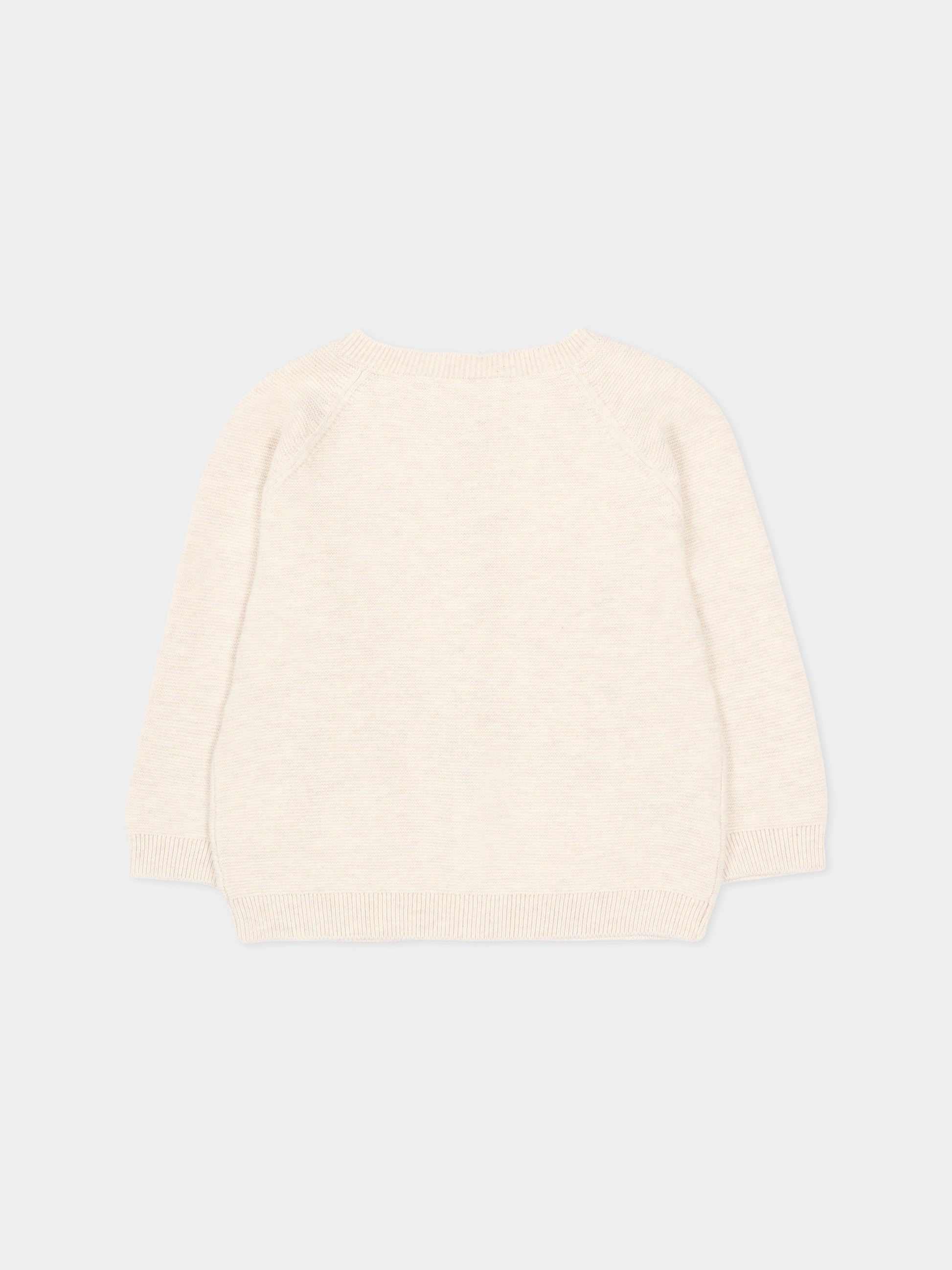 Cardigan beige per neonato con tasche,Mayoral,1311 080