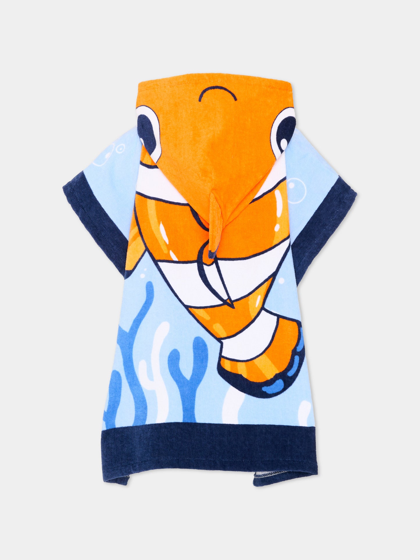 Accappatoio azzurro per neonato con pesce,Mayoral,10164 097