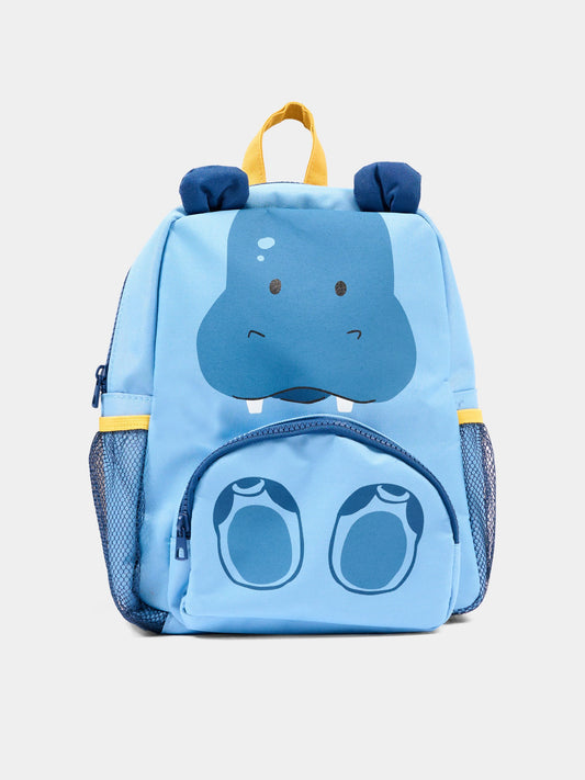 Zaino blu per neonato con ippopotamo,Mayoral,10157 091