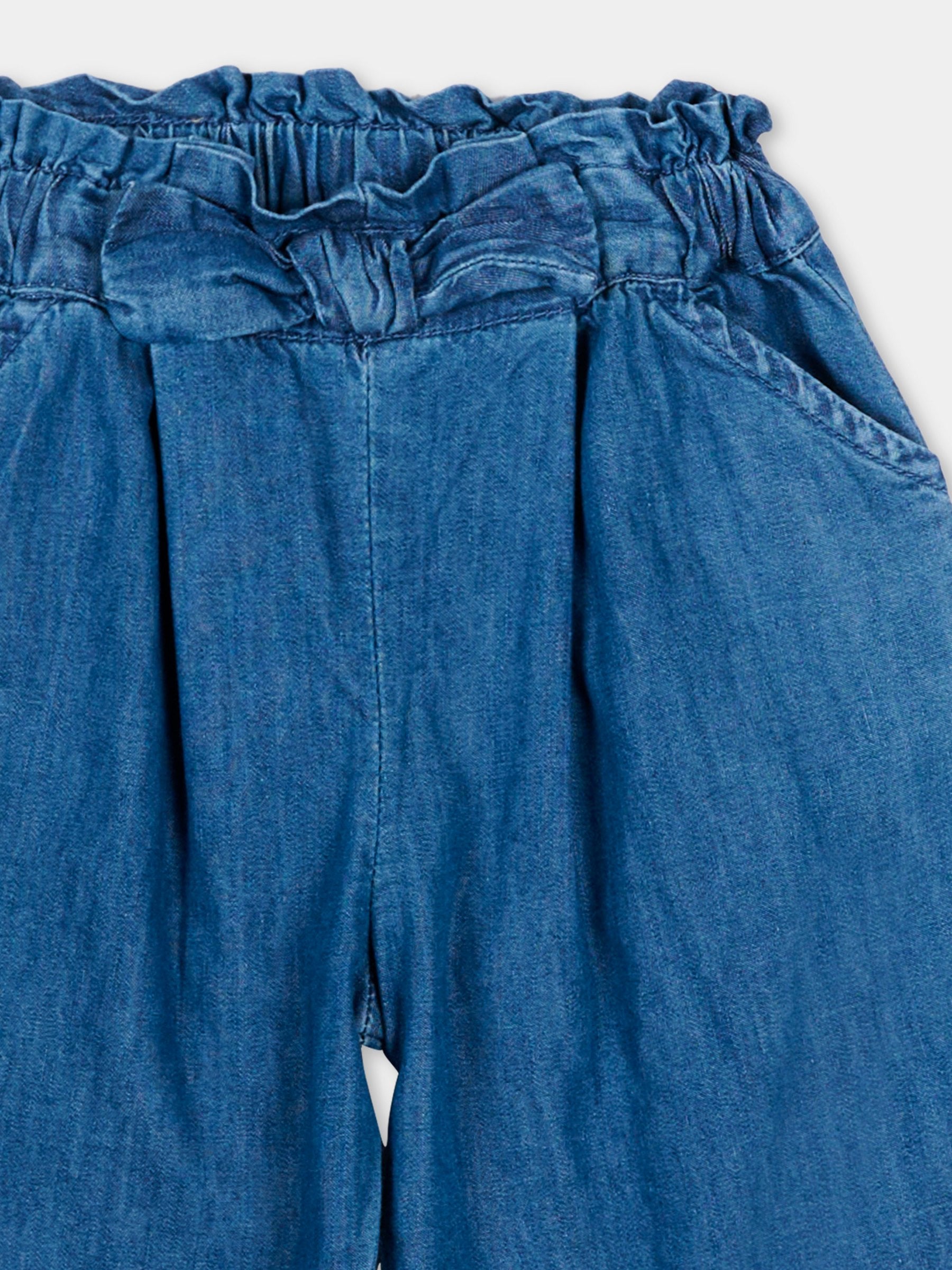 Jeans denim per neonata con vita arricciata,Mayoral,1526 086