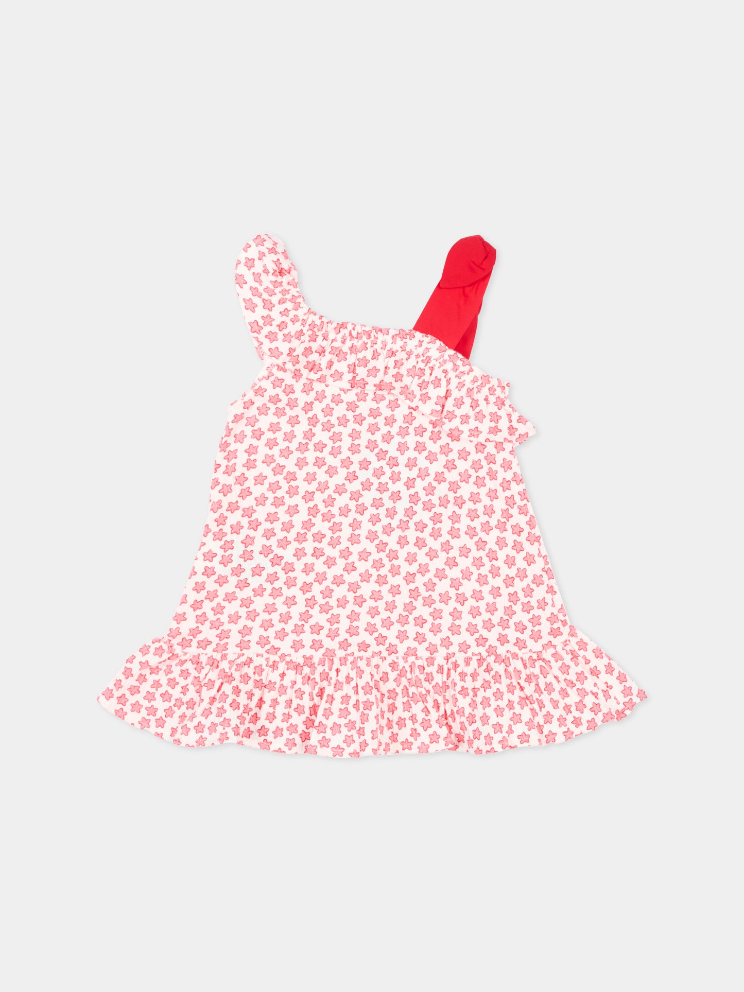 Vestito rosso per neonata con fiori,Mayoral,1928 065