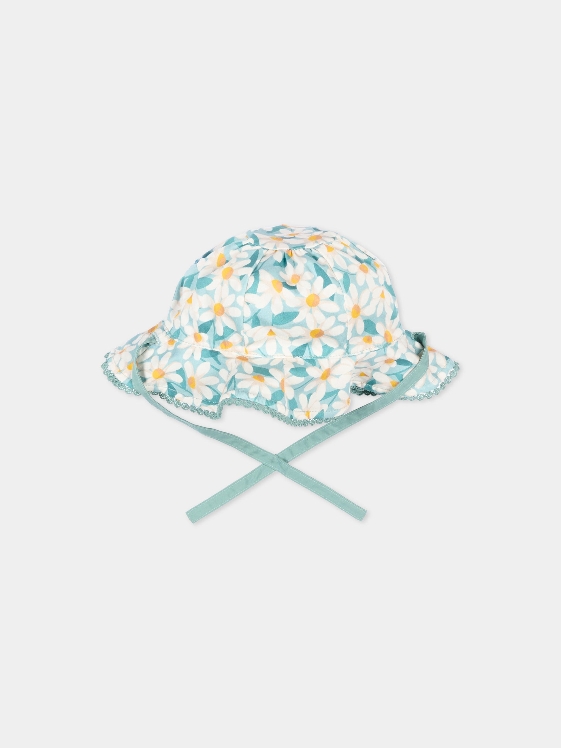 Cloche verde per neonata con margherite,Mayoral,10144 048