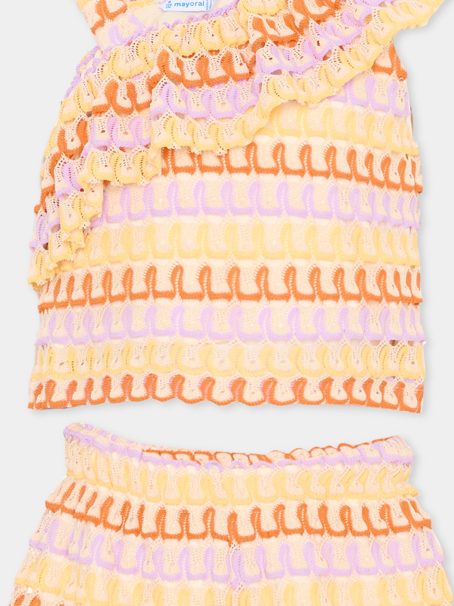 Completo corto multicolor per bambina,Mayoral,3225 060