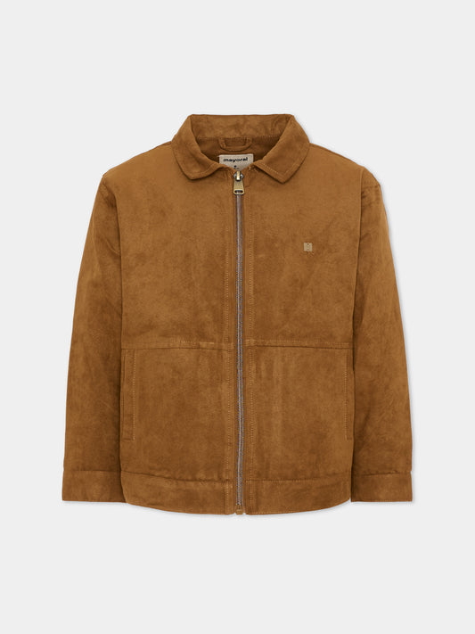 Giubbotto marrone per bambino,Mayoral,3438 075