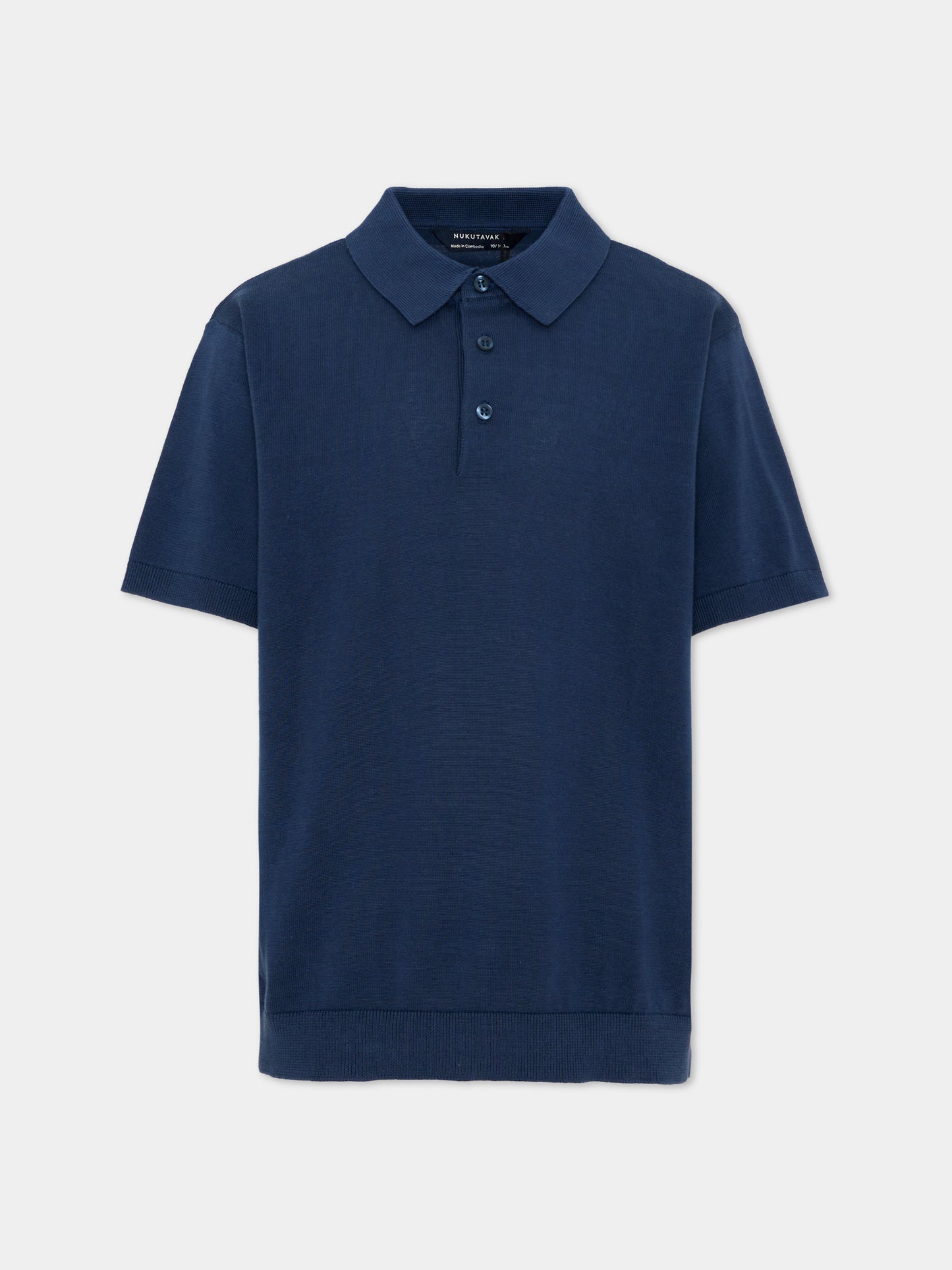 Polo blu per bambino in maglia fine,Mayoral,6162 048